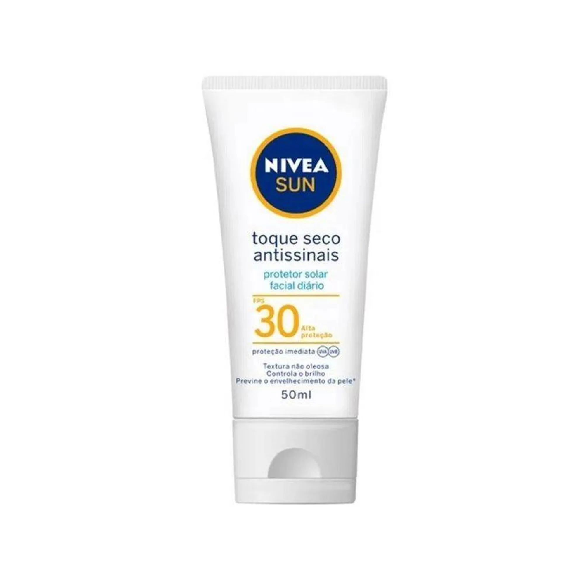 Protetor Solar Facial Nivea Sun Toque Seco Antissinais FPS30 50ml