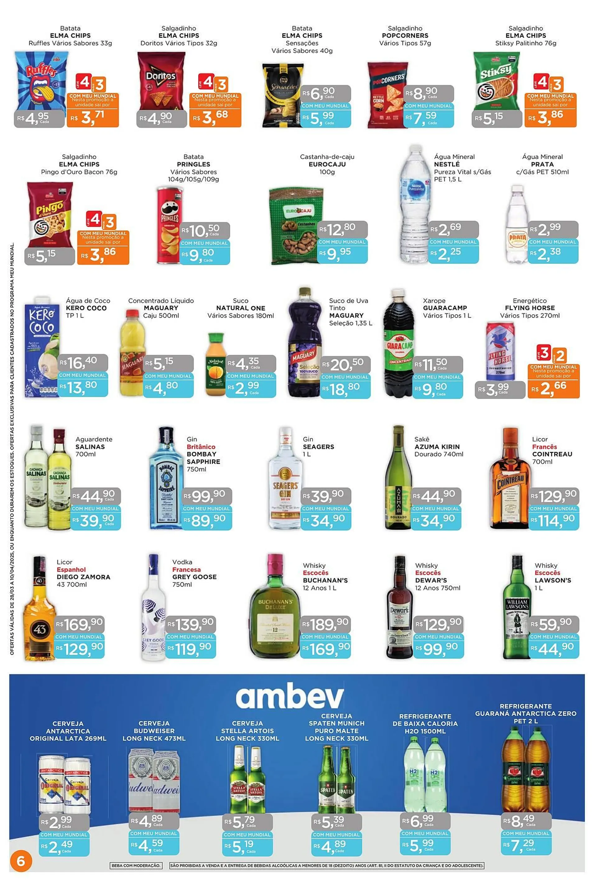 Encarte de Catálogo Supermercados Mundial 31 de março até 10 de abril 2025 - Pagina 6