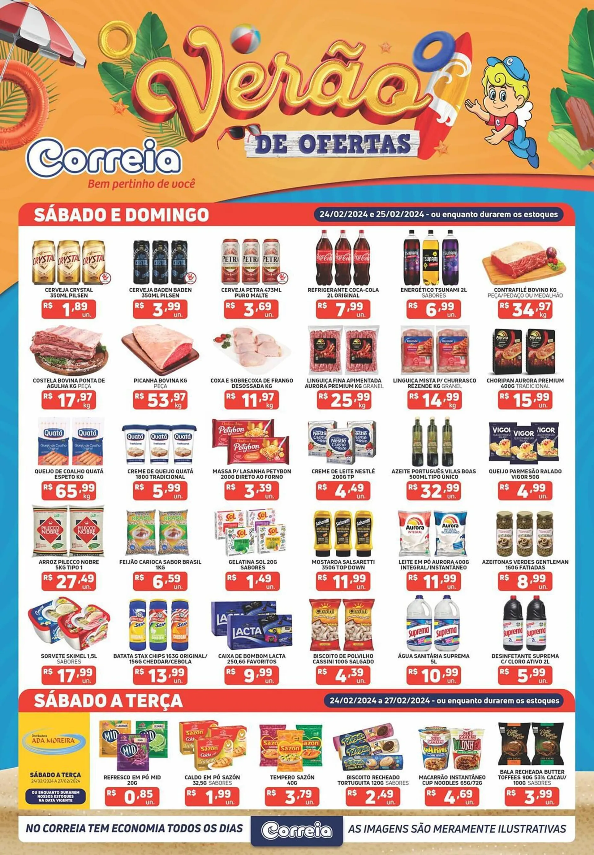 Encarte de Catálogo Supermercados Correia 26 de fevereiro até 27 de fevereiro 2024 - Pagina 
