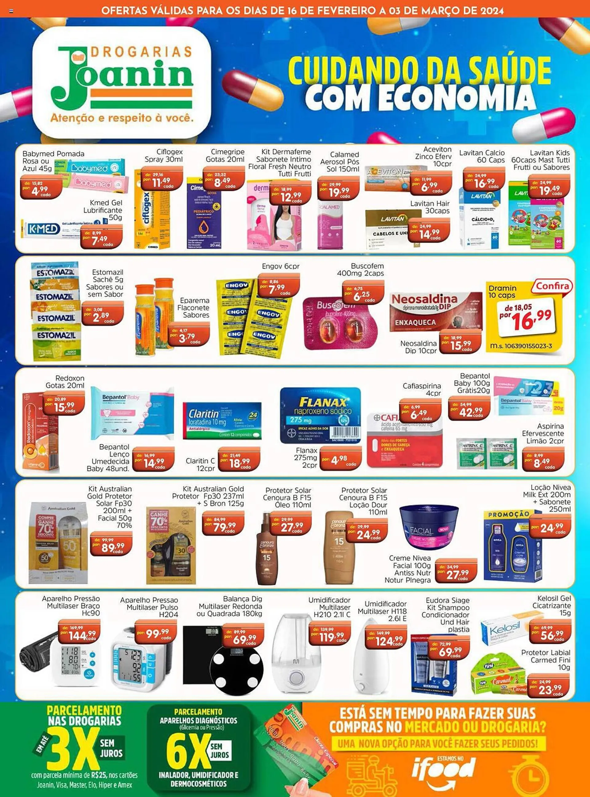 Encarte de Catálogo Supermercados Joanin 16 de fevereiro até 3 de março 2024 - Pagina 