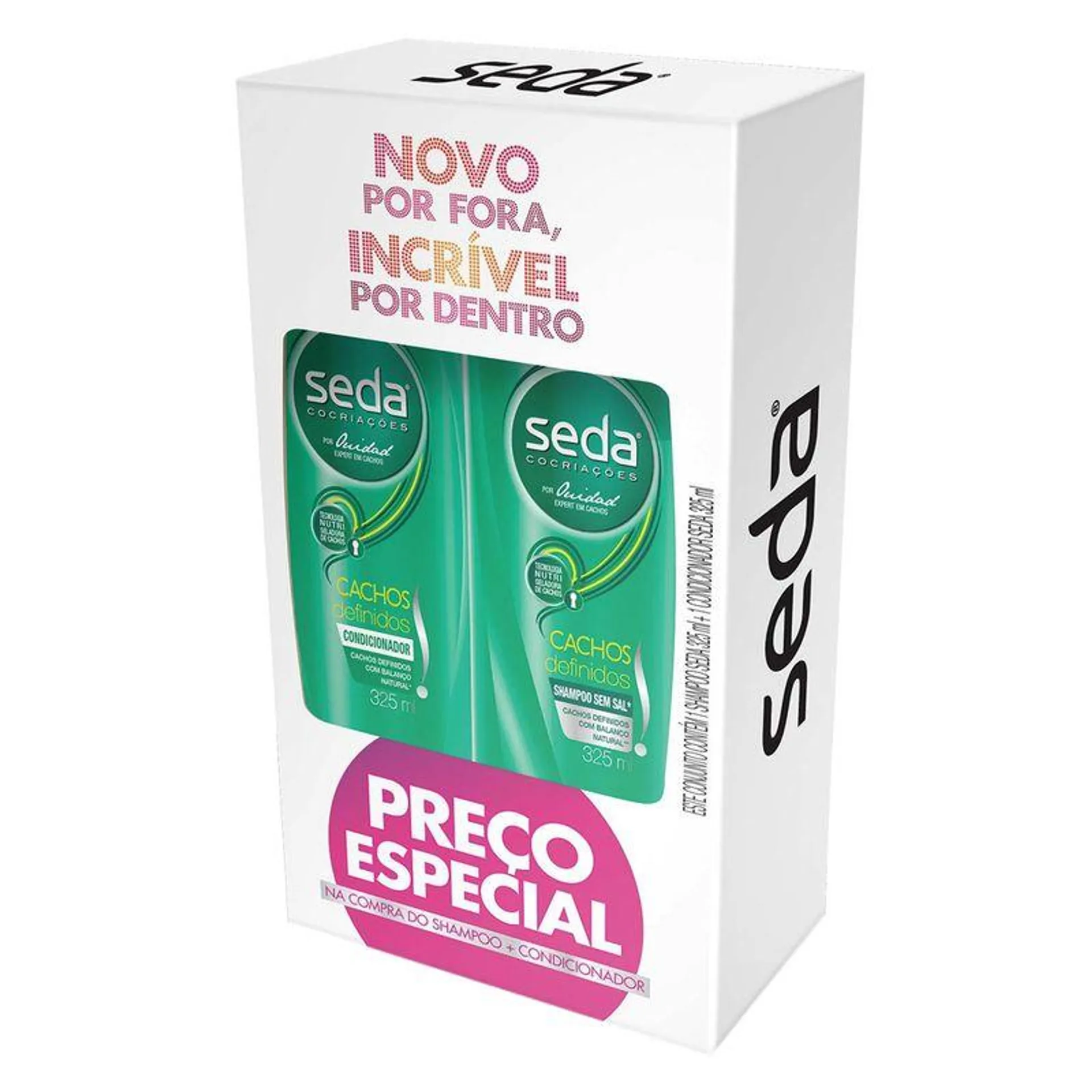 Shampoo + Condicionador Seda Cachos Definidos 325ml