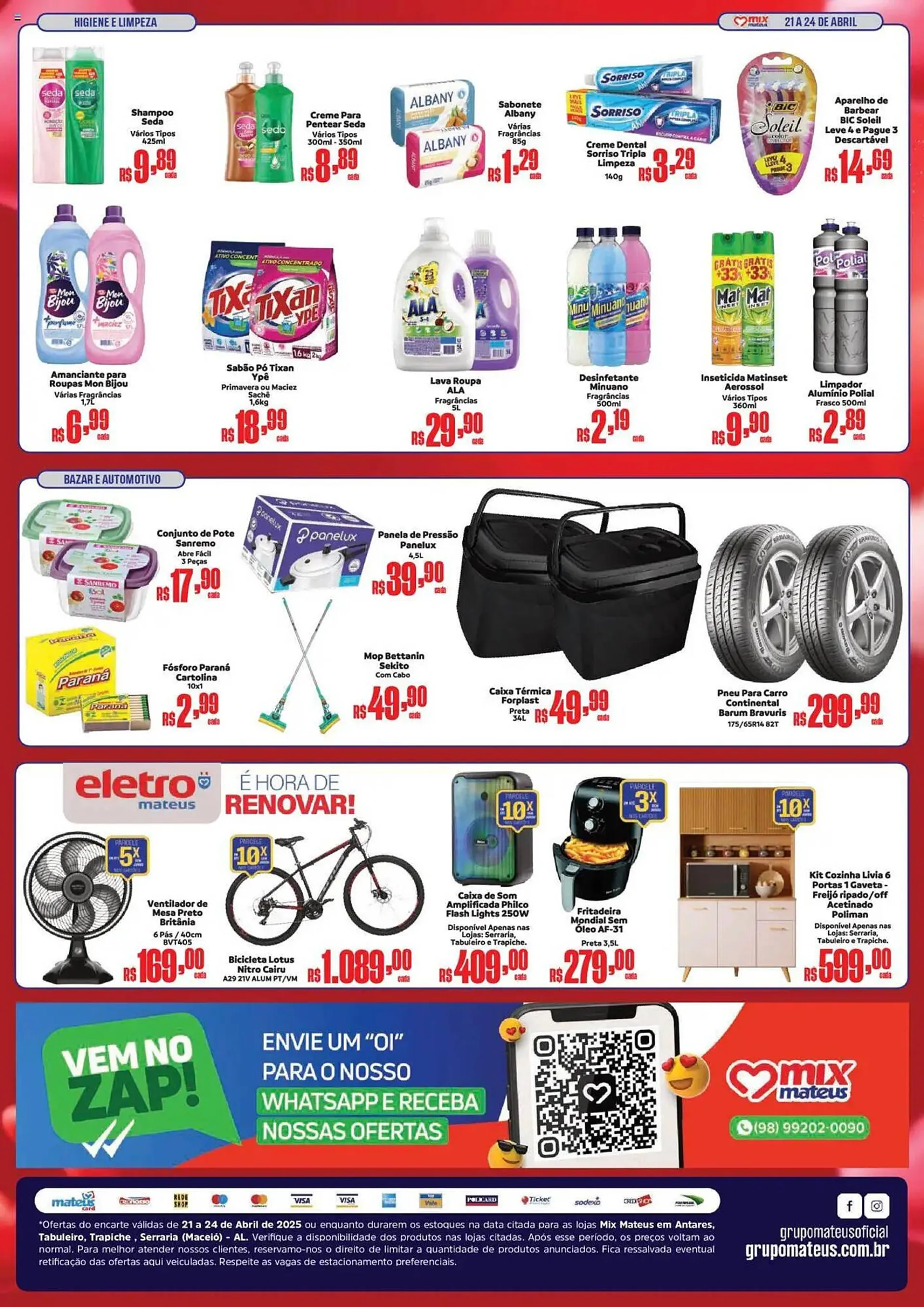 Encarte de Catálogo Supermercados Mateus 21 de abril até 24 de abril 2025 - Pagina 4