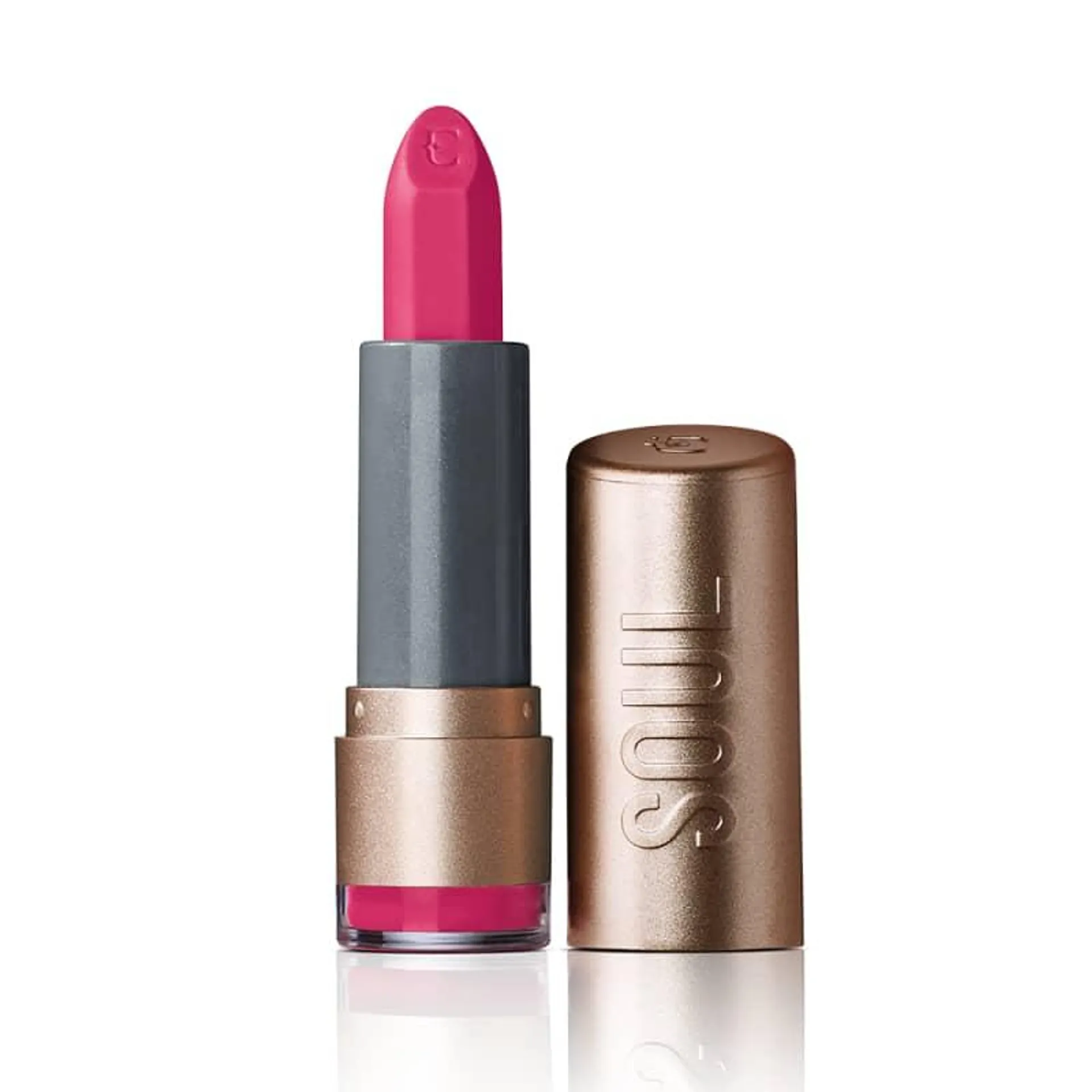 Batom Soul Kiss Me Efeito Matte Pink Elétrica 3,7g