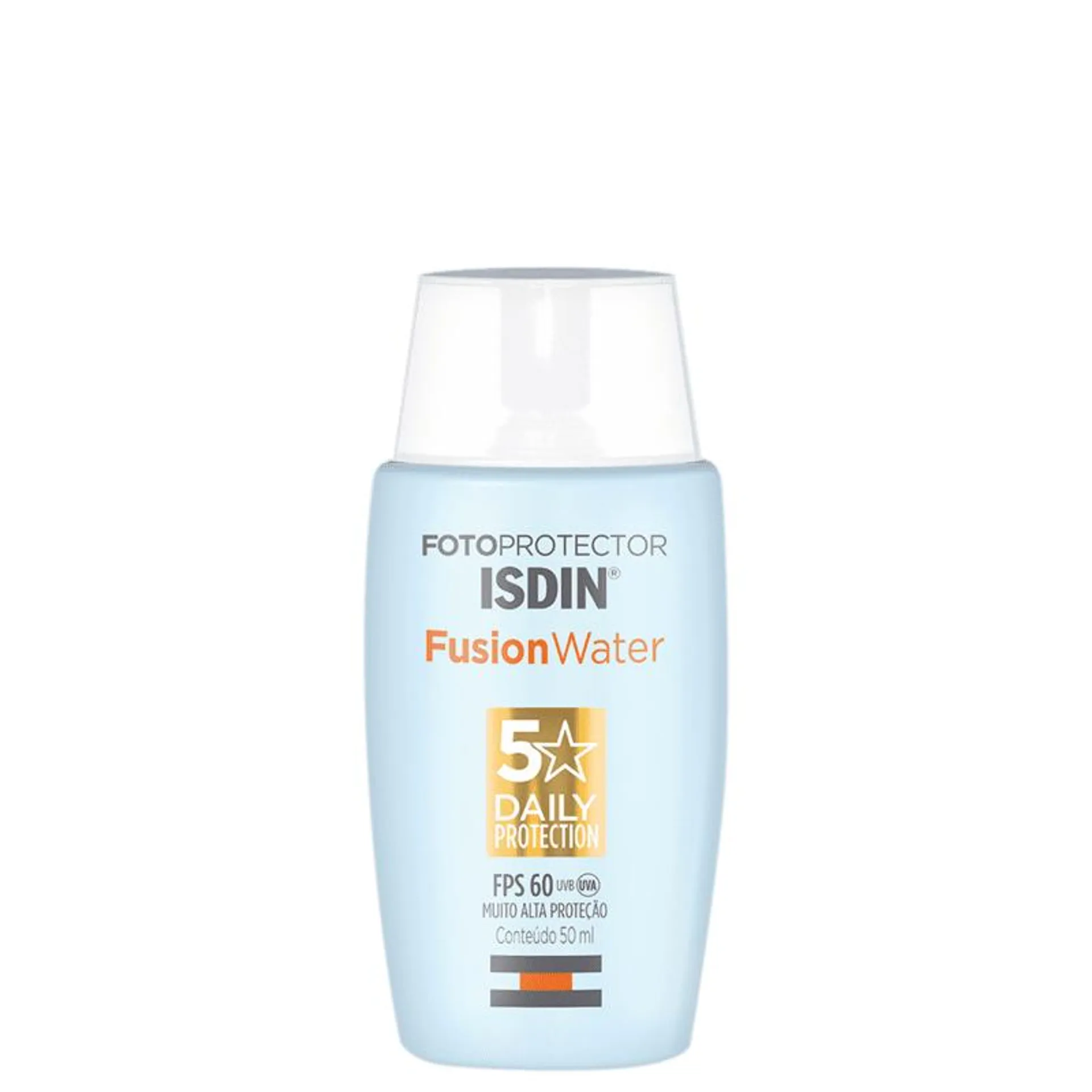 ISDIN Fotoprotector Fusion Water 5 Stars FPS 60 - Protetor Solar Facial 50ml