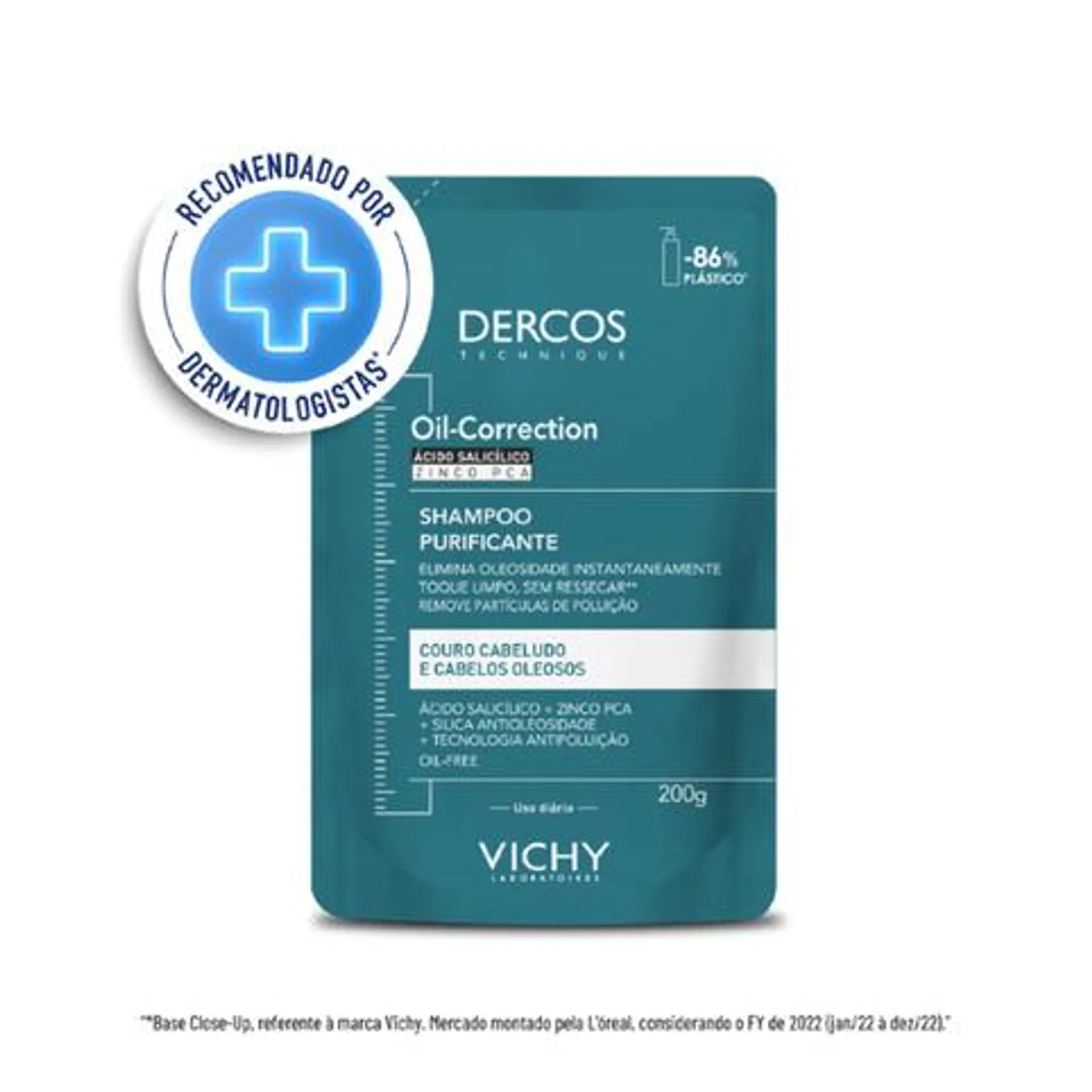 Shampoo Vichy Dercos Oil-Correction Refil 200g