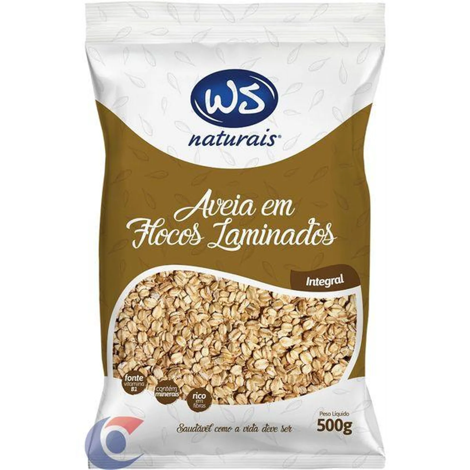 Aveia Integral Em Flocos Laminados Ws 500g