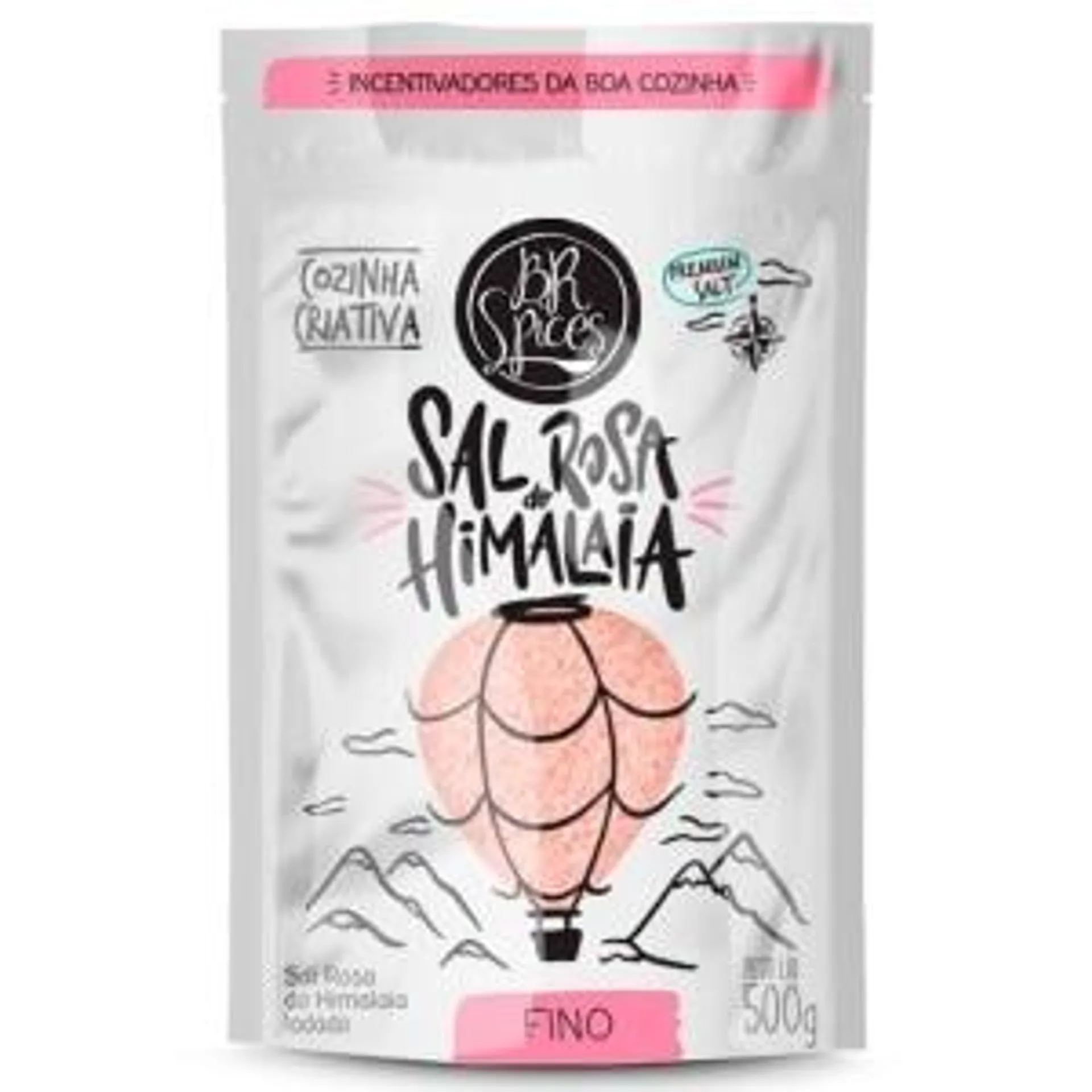 Sal Rosa do Himalaia BR Spices Fino 500g