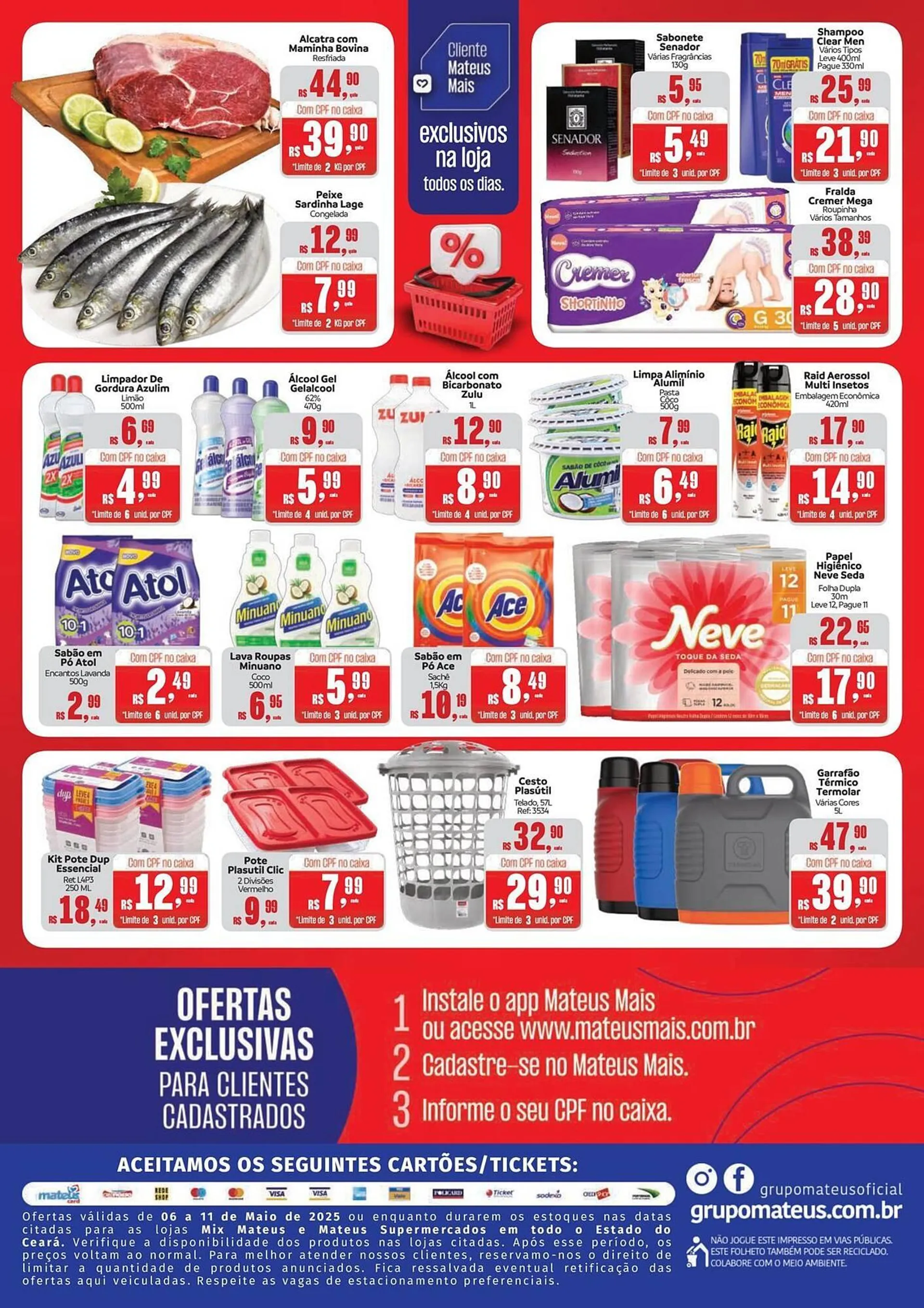 Encarte de Catálogo Supermercados Mateus 6 de maio até 11 de maio 2025 - Pagina 2