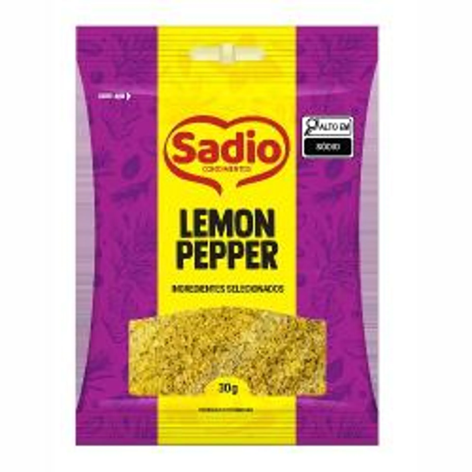 Tempero Lemon Pepper Sadio Pc 30g