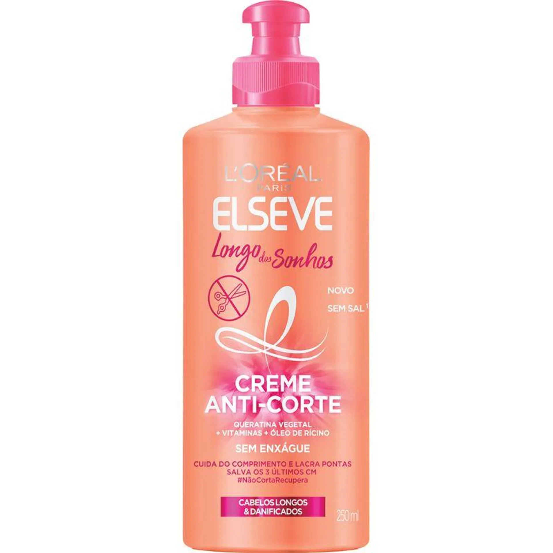 Creme Pentear Elseve 250ml Longo Sonhos