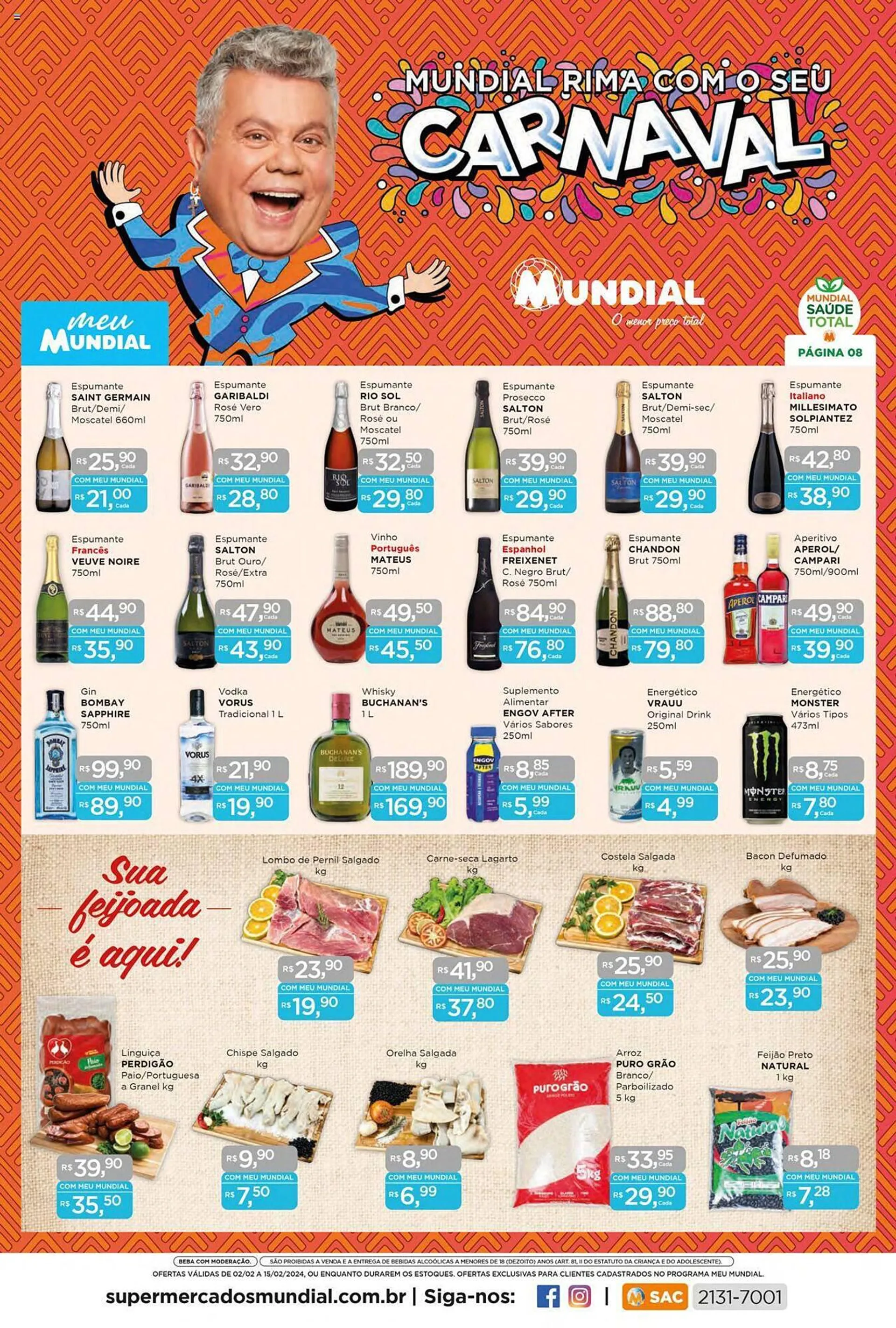 Encarte de Catálogo Supermercados Mundial 2 de fevereiro até 15 de fevereiro 2024 - Pagina 