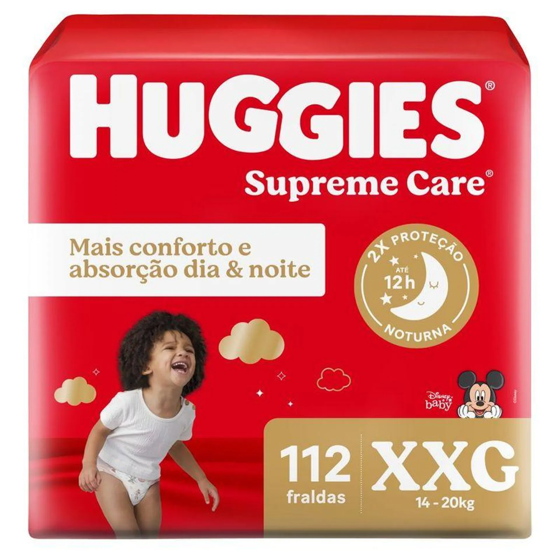 Fralda Huggies Supreme Care Giga Tamanho Xxg Com 112 Unidades