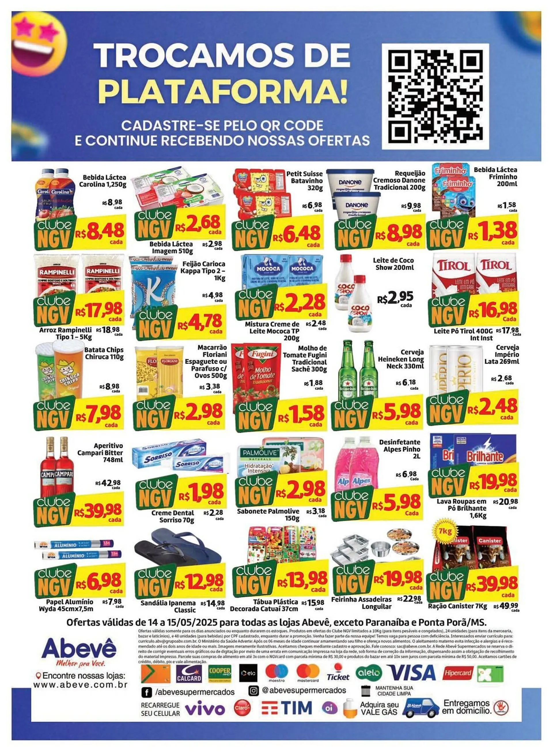 Encarte de Catálogo Abevê Supermercados 14 de maio até 15 de maio 2025 - Pagina 2