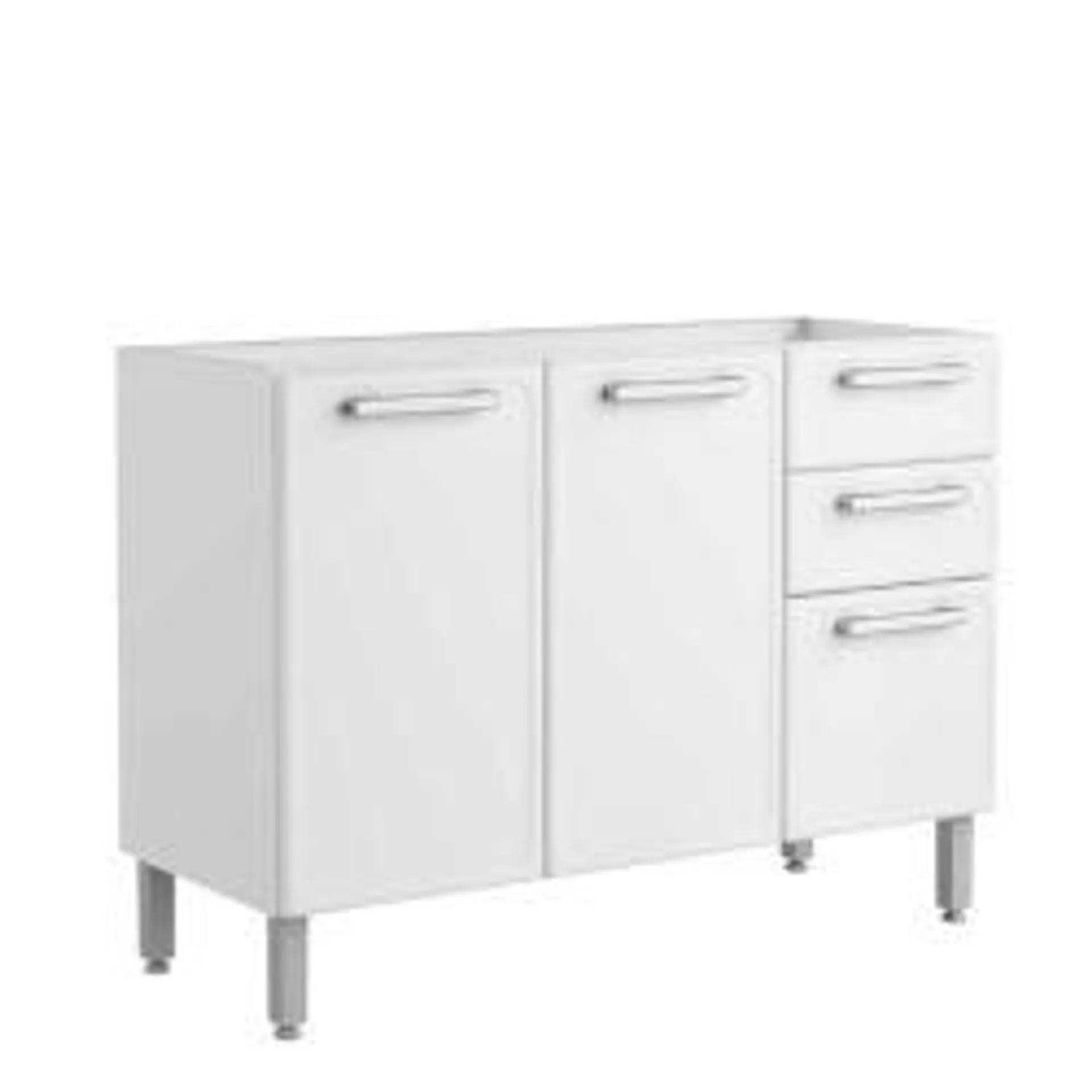 Balcão Sem Tampo Bertolini Gourmet 7024 - Branco