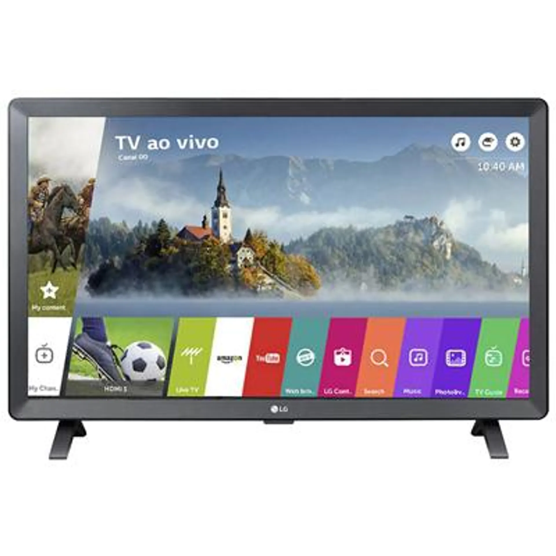 Smart TV Monitor LG 24" LED HD Conversor Digital Integrado Smart WebOS 3.5 - 24TL520S