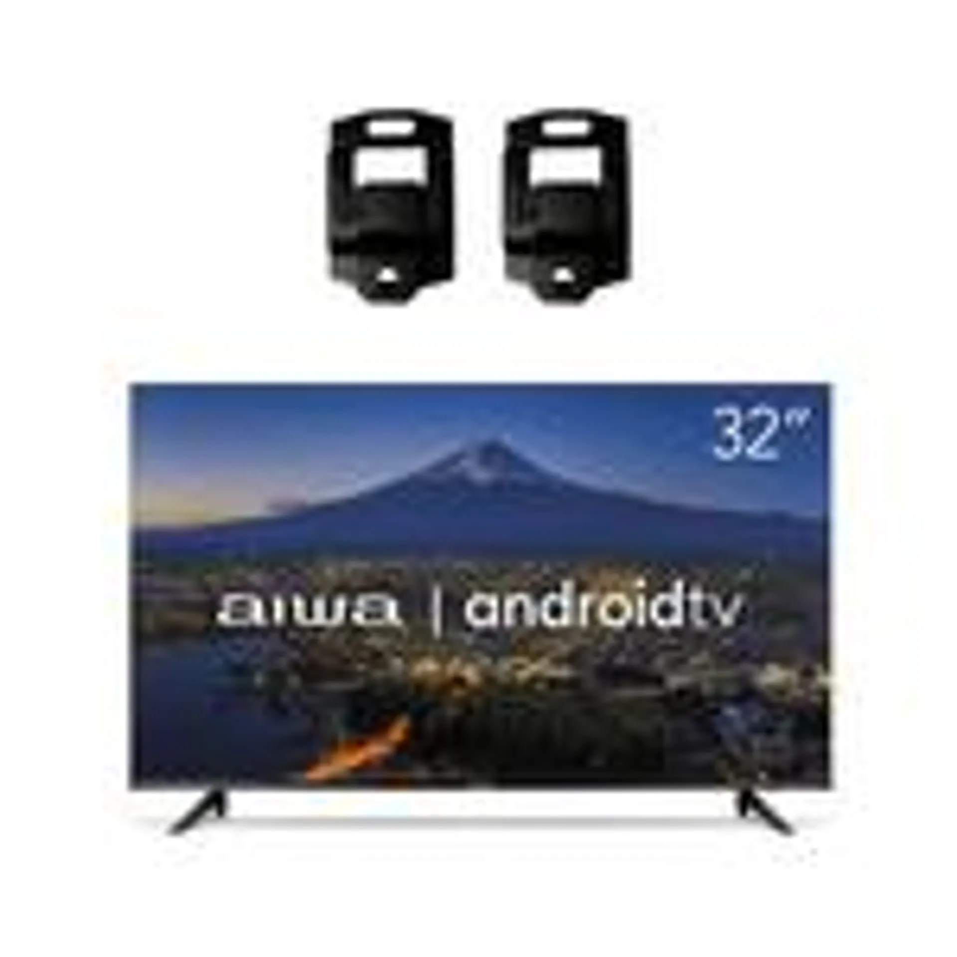 Smart TV 32" Aiwa Tela Ultra Fina HD com Suporte de Parede Fixo Brasforma BL02