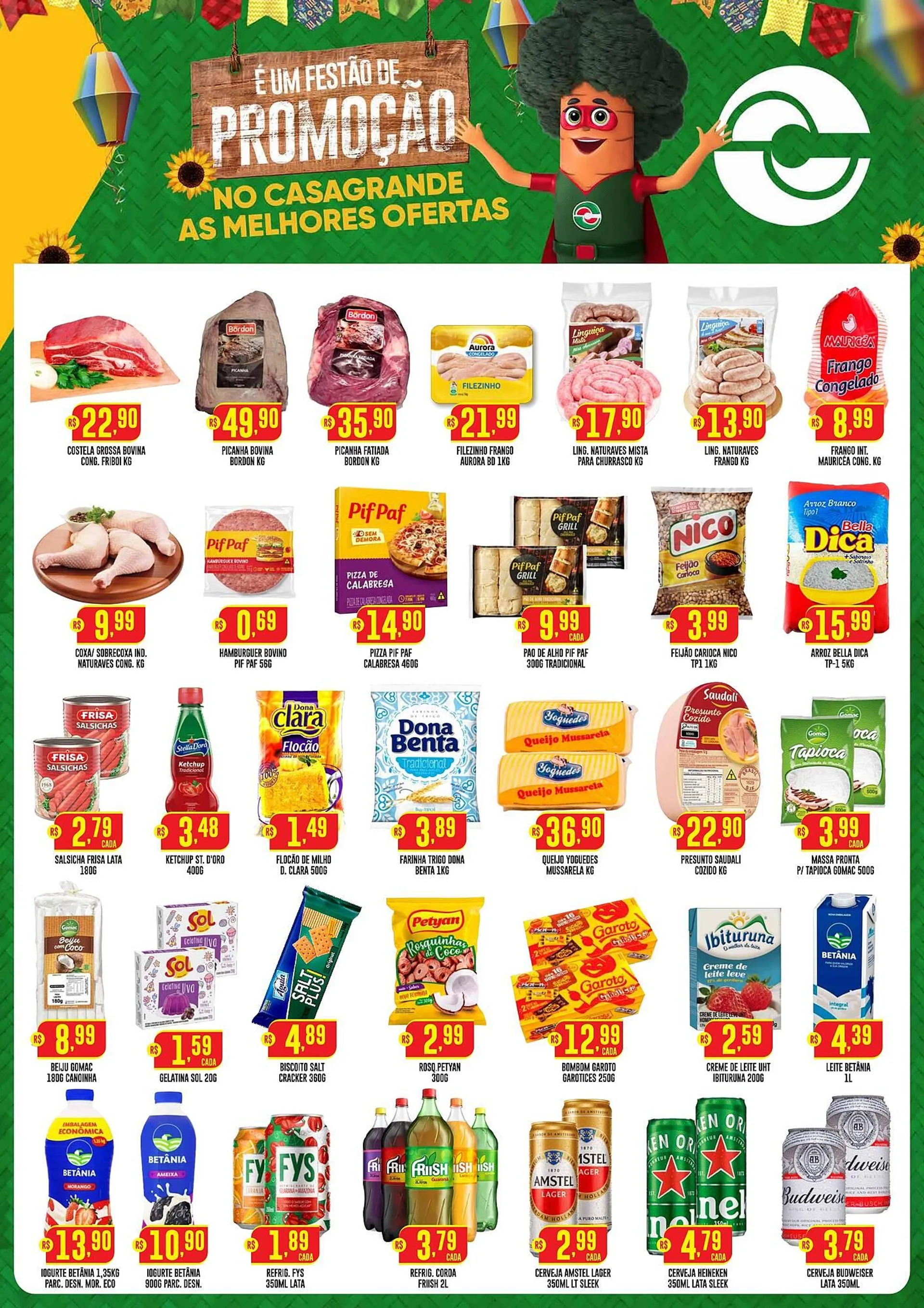 Encarte de Catálogo Casagrande Supermercados 23 de junho até 6 de julho 2025 - Pagina 1