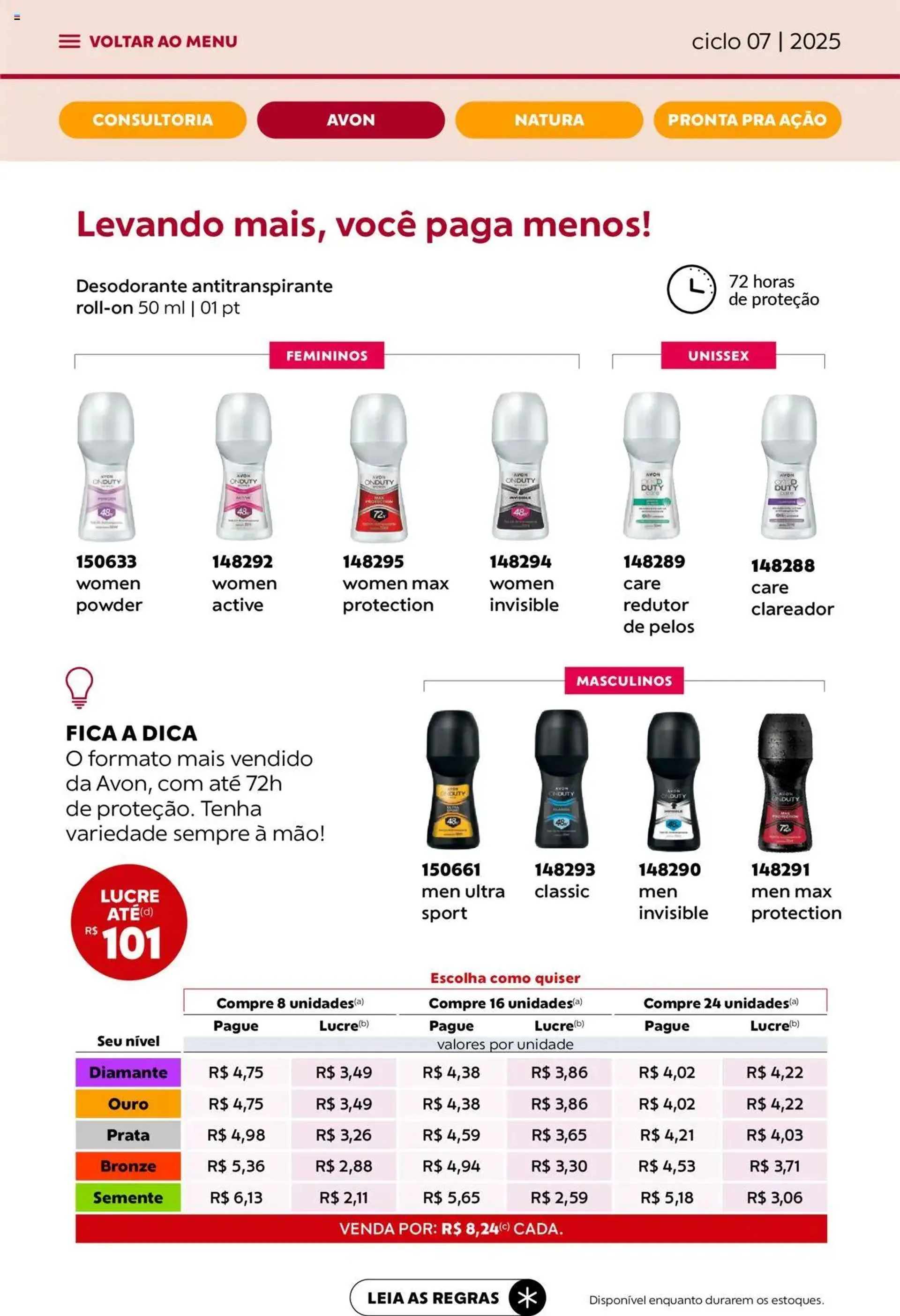 Encarte de Avon - Campanha 07: Minha Consultoria 3 de abril até 1 de maio 2025 - Pagina 27