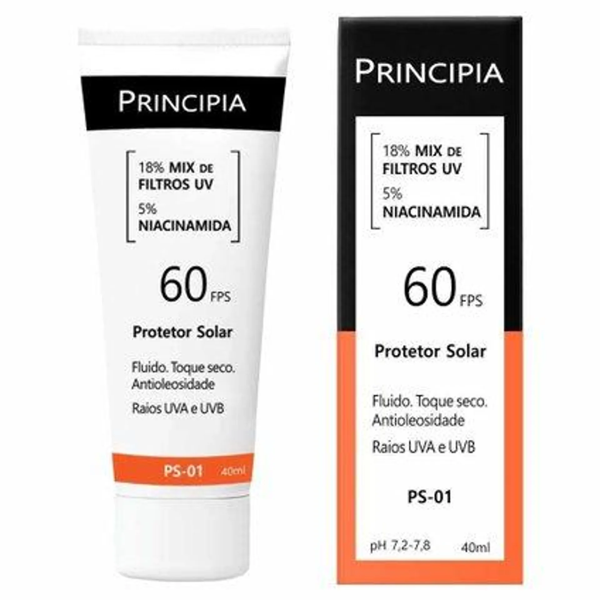 Protetor Solar Facial Principia Ps-01 Fps 60 40ml