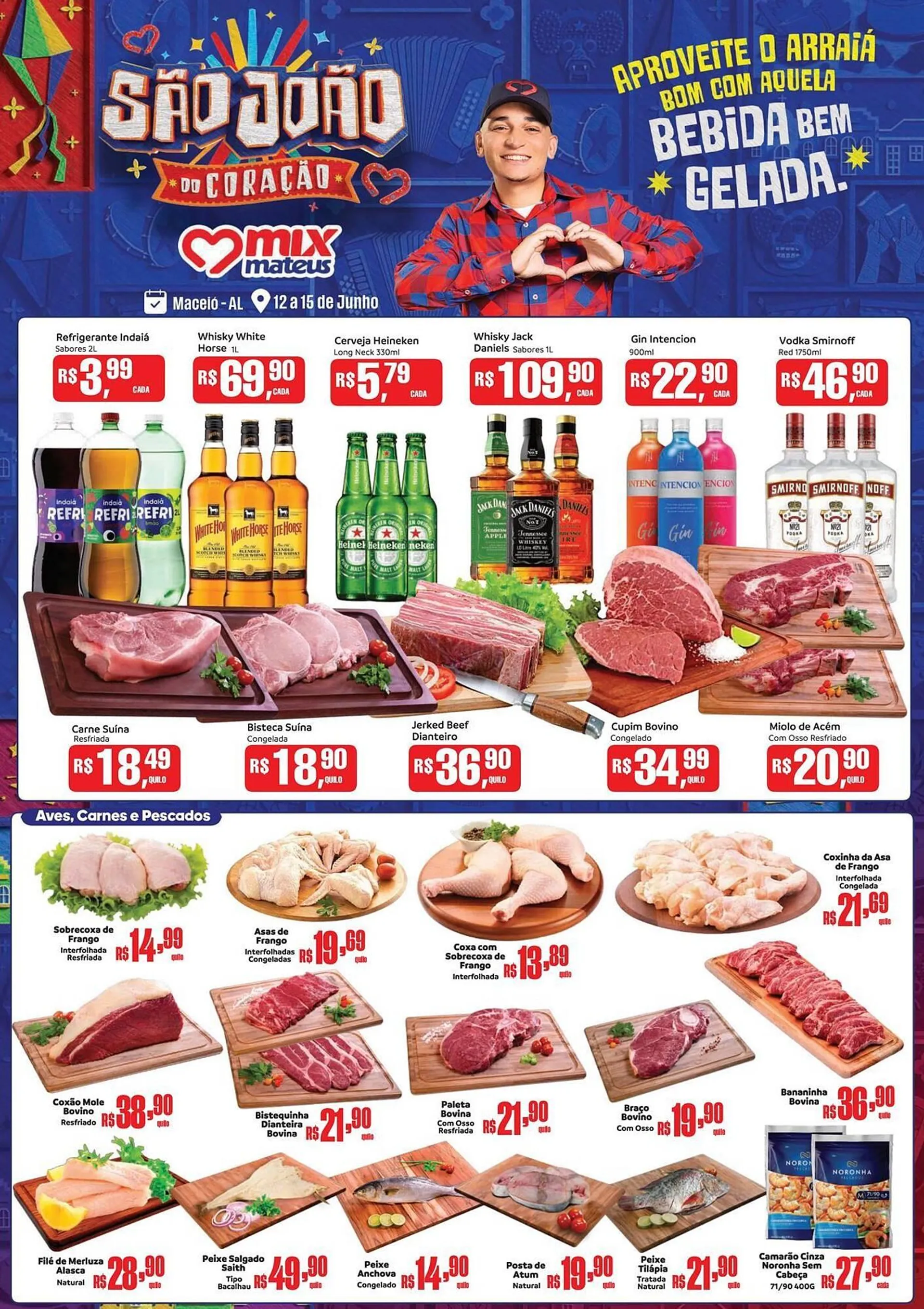 Encarte de Catálogo Supermercados Mateus 12 de junho até 15 de junho 2025 - Pagina 1