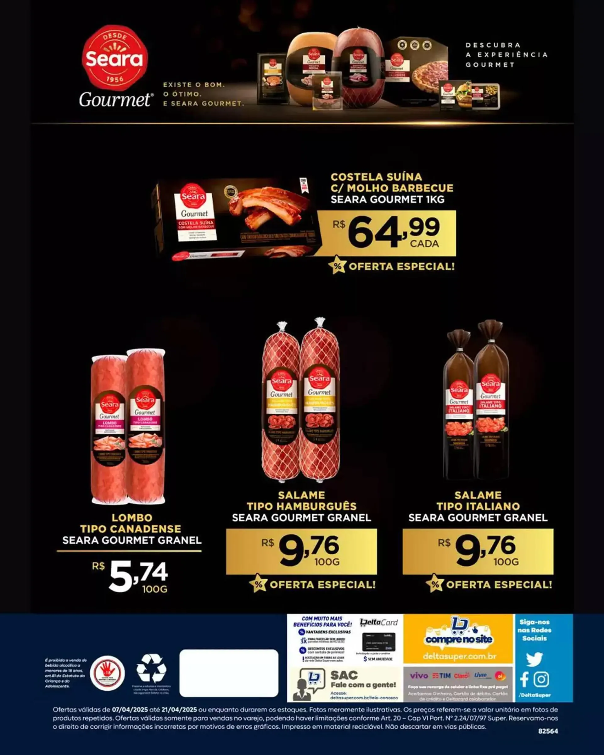Encarte de Catálogo Delta Supermercados 7 de abril até 21 de abril 2025 - Pagina 1