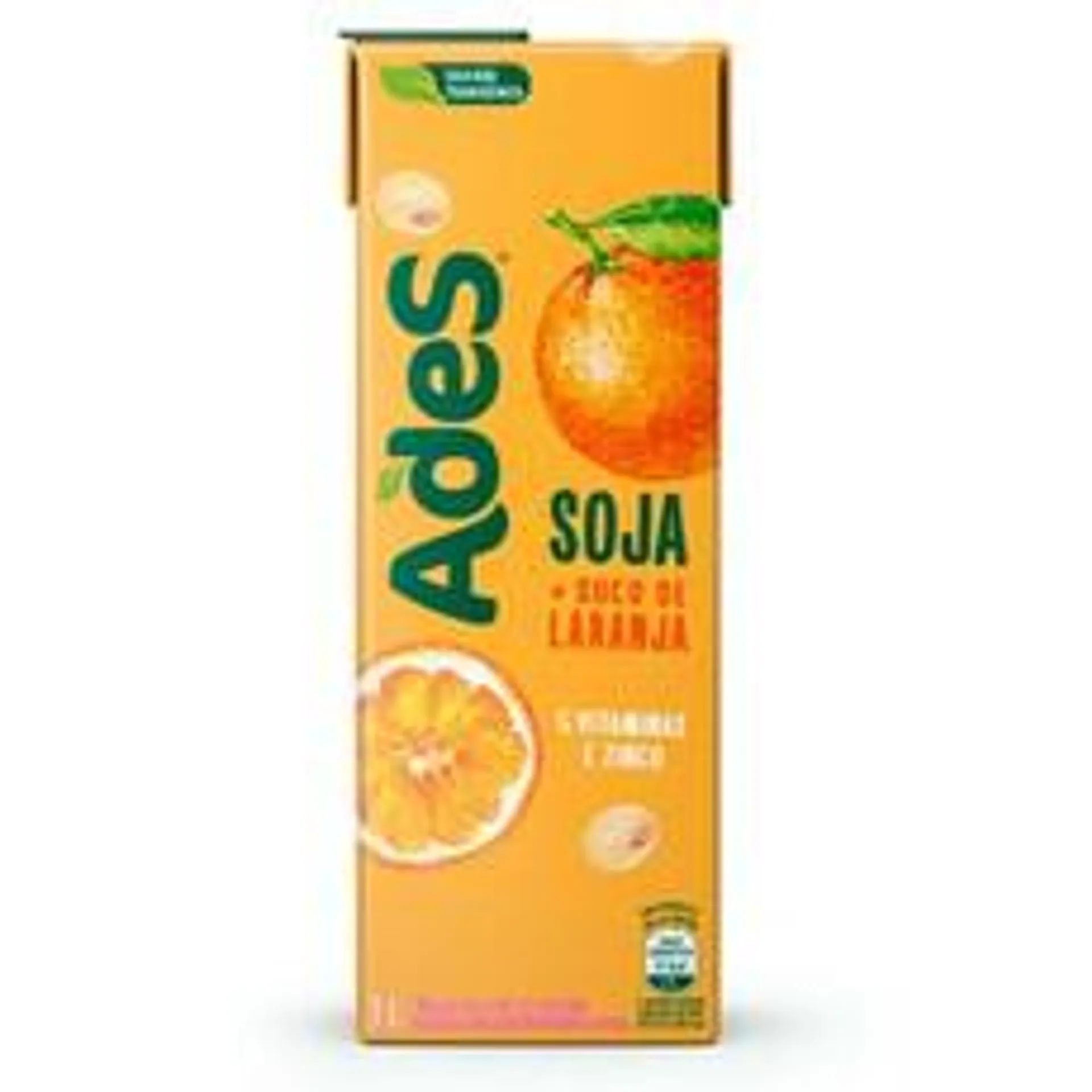 Bebida à Base de Soja ADES Laranja 1 Litro