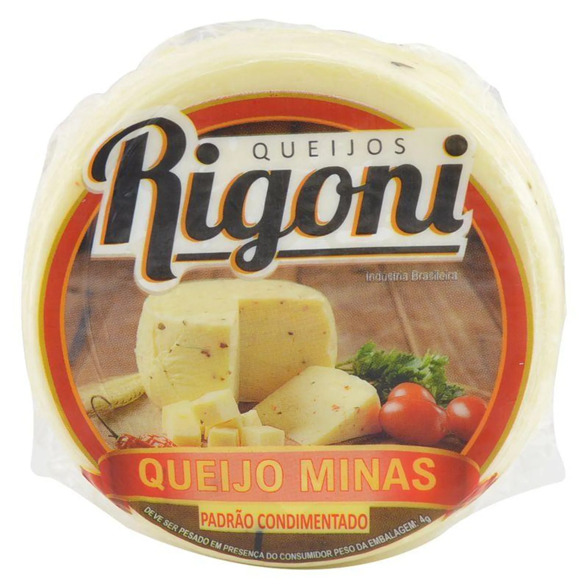 Queijo Minas Meia Cura Rigoni Fracionado