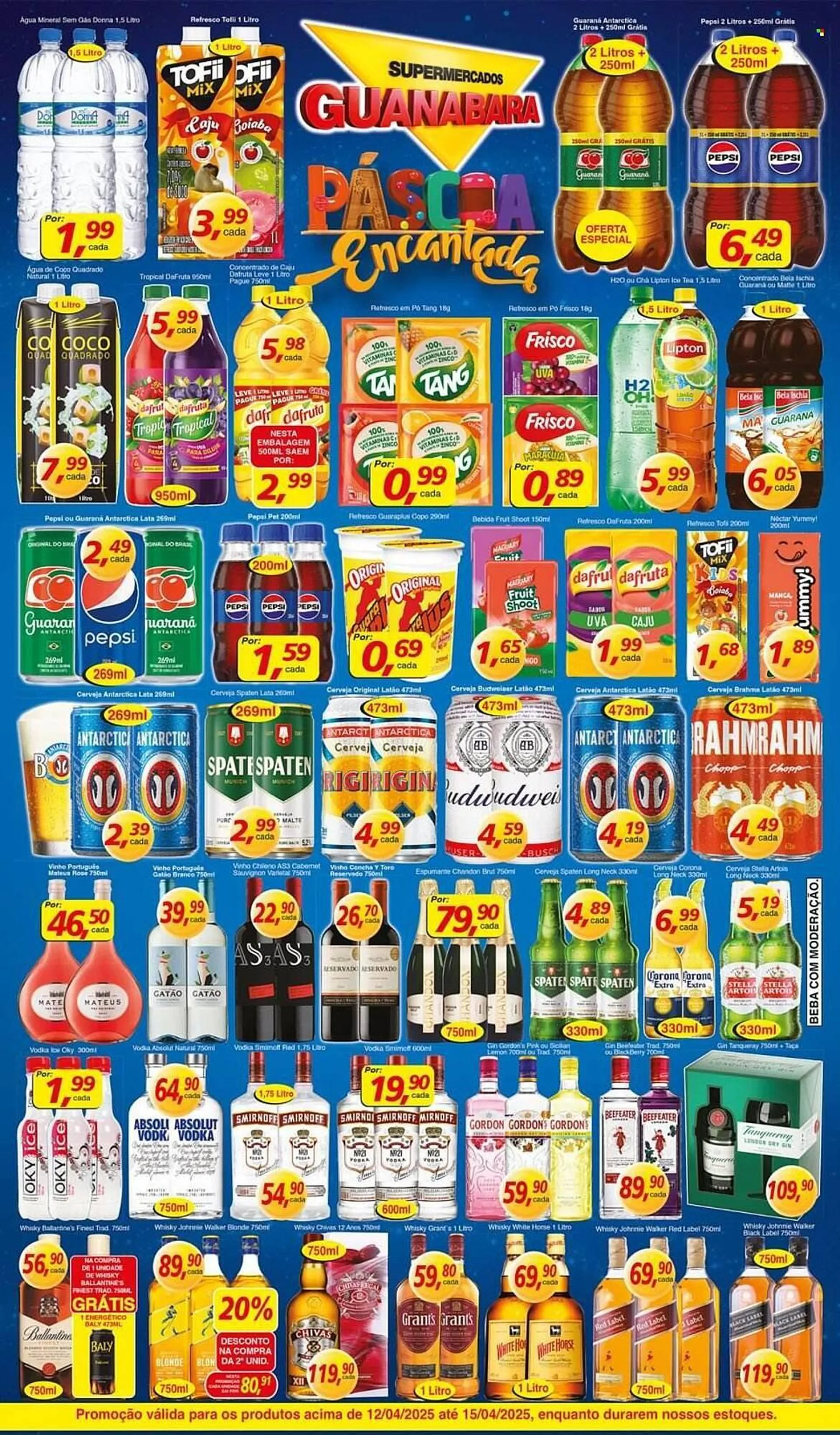 Encarte de Catálogo Supermercados Guanabara 12 de abril até 16 de abril 2025 - Pagina 4