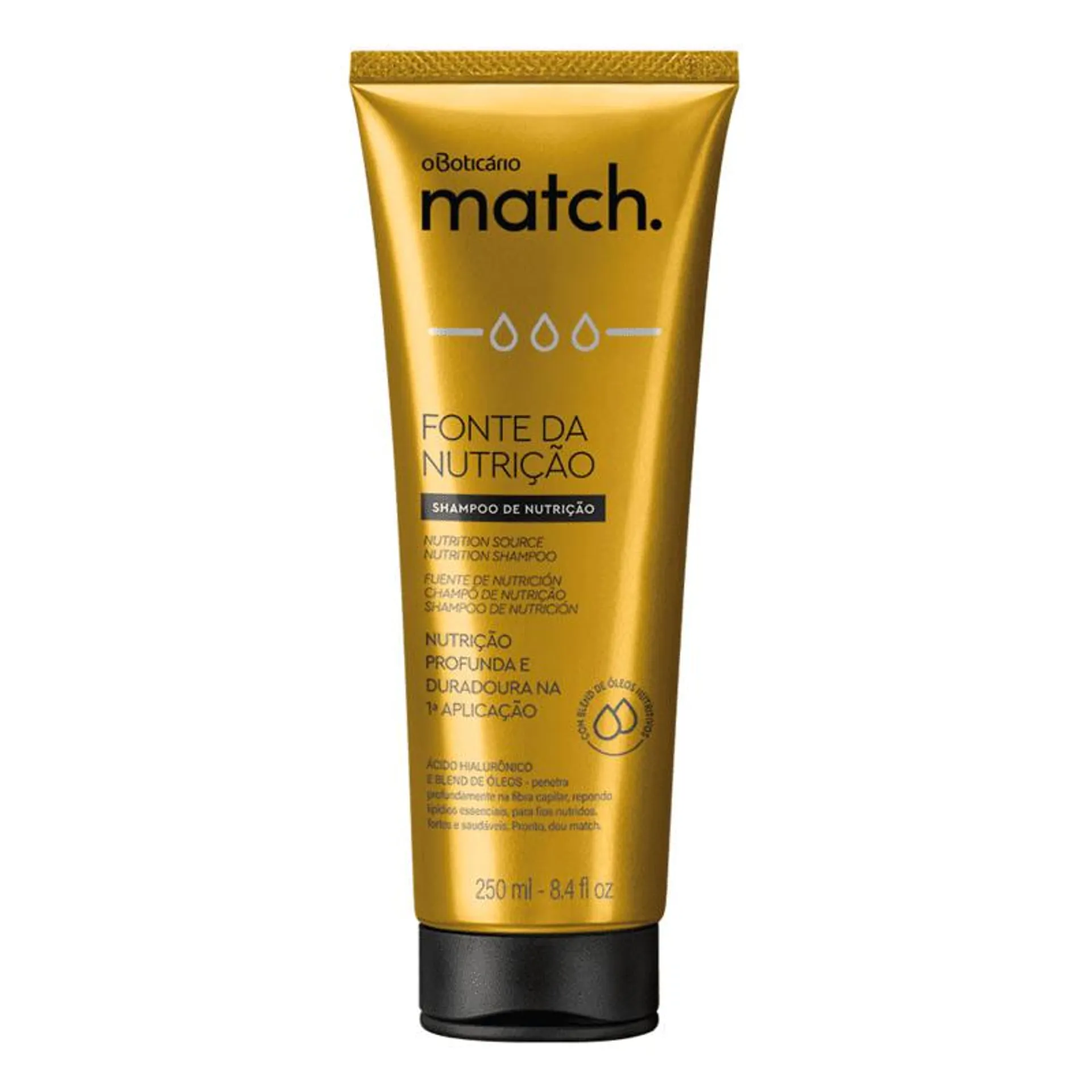 Shampoo Match Fonte da Nutrição, 250ml