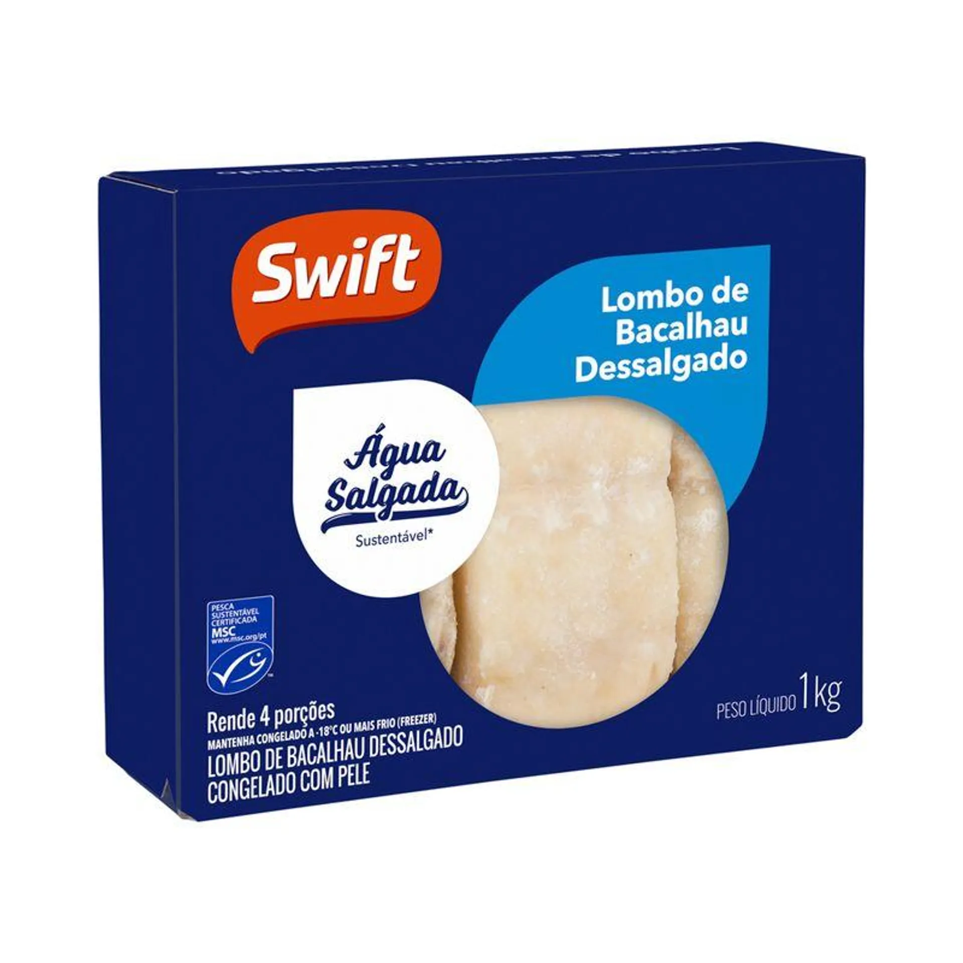 Lombo de Bacalhau Dessalgado Swift 1Kg