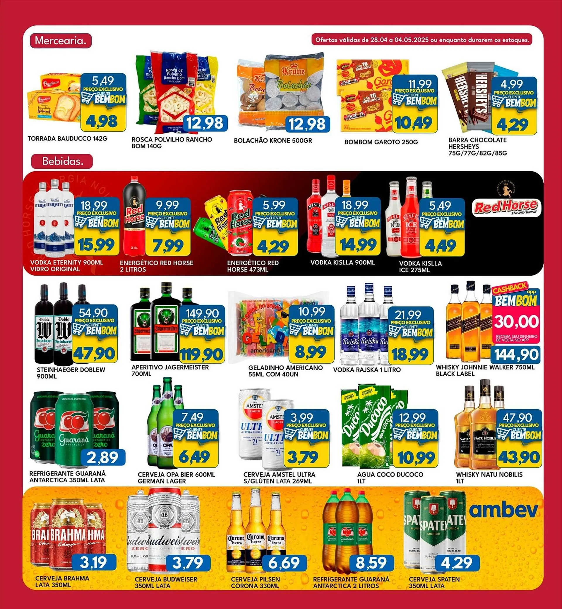 Encarte de Catálogo Rancho Bom Supermercados 28 de abril até 4 de maio 2025 - Pagina 3