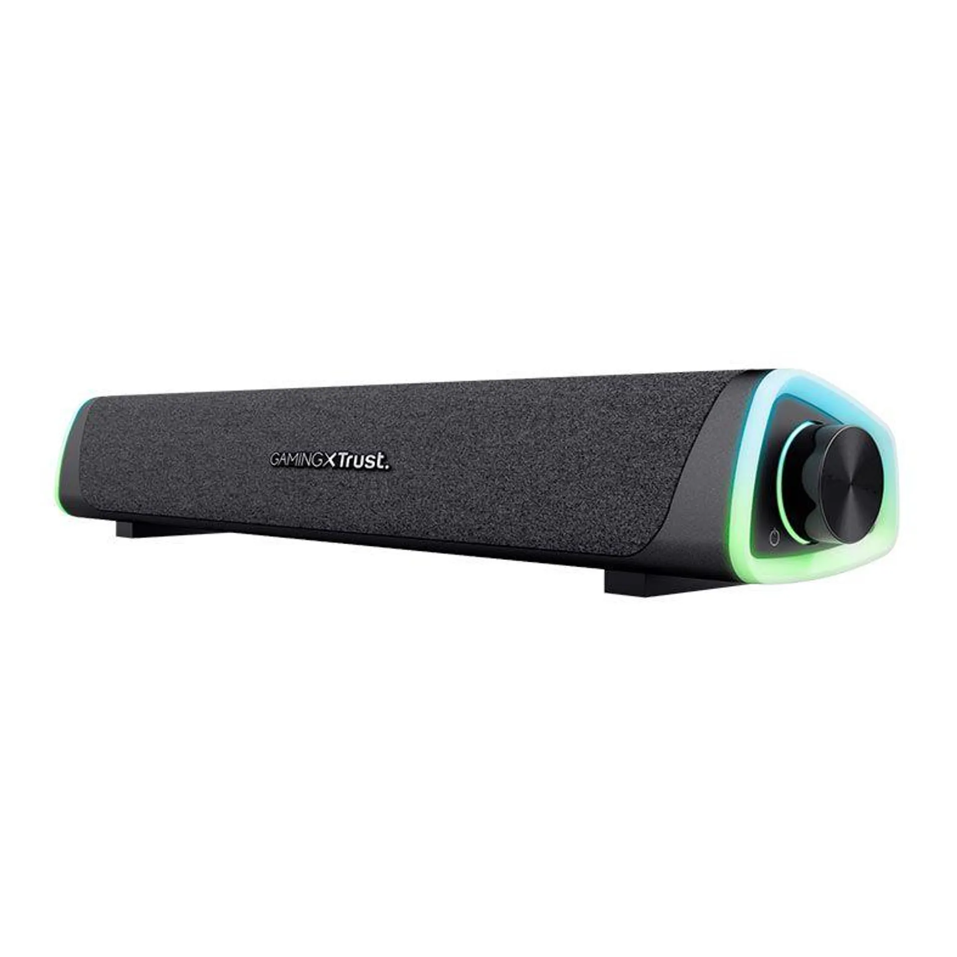 Soundbar Trust Axon GXT 620 Para PC, Laptop e TV, USB, RGB, 12W, Preto, T24482