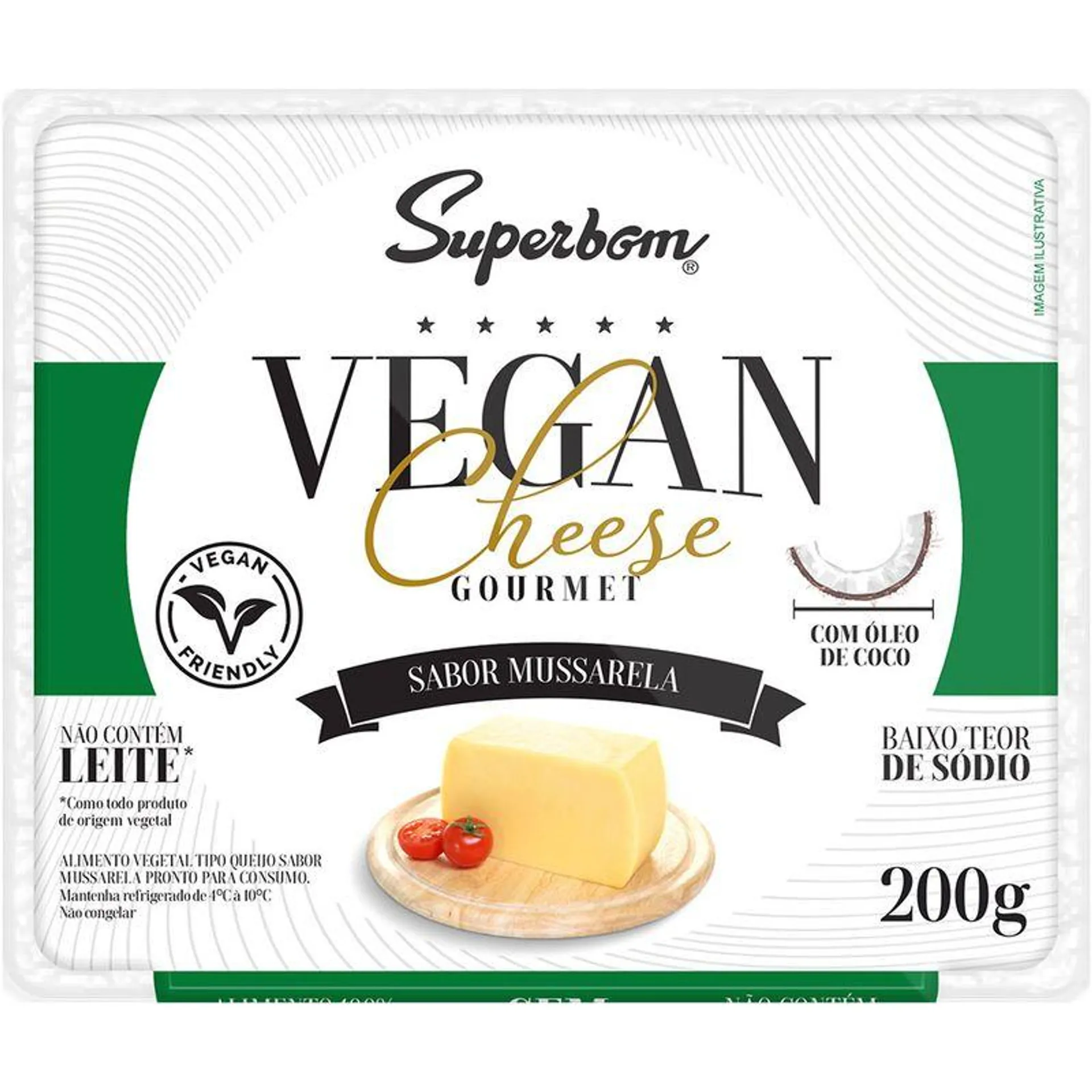 Queijo Vegan Cheese Superbom 200g Muçarela