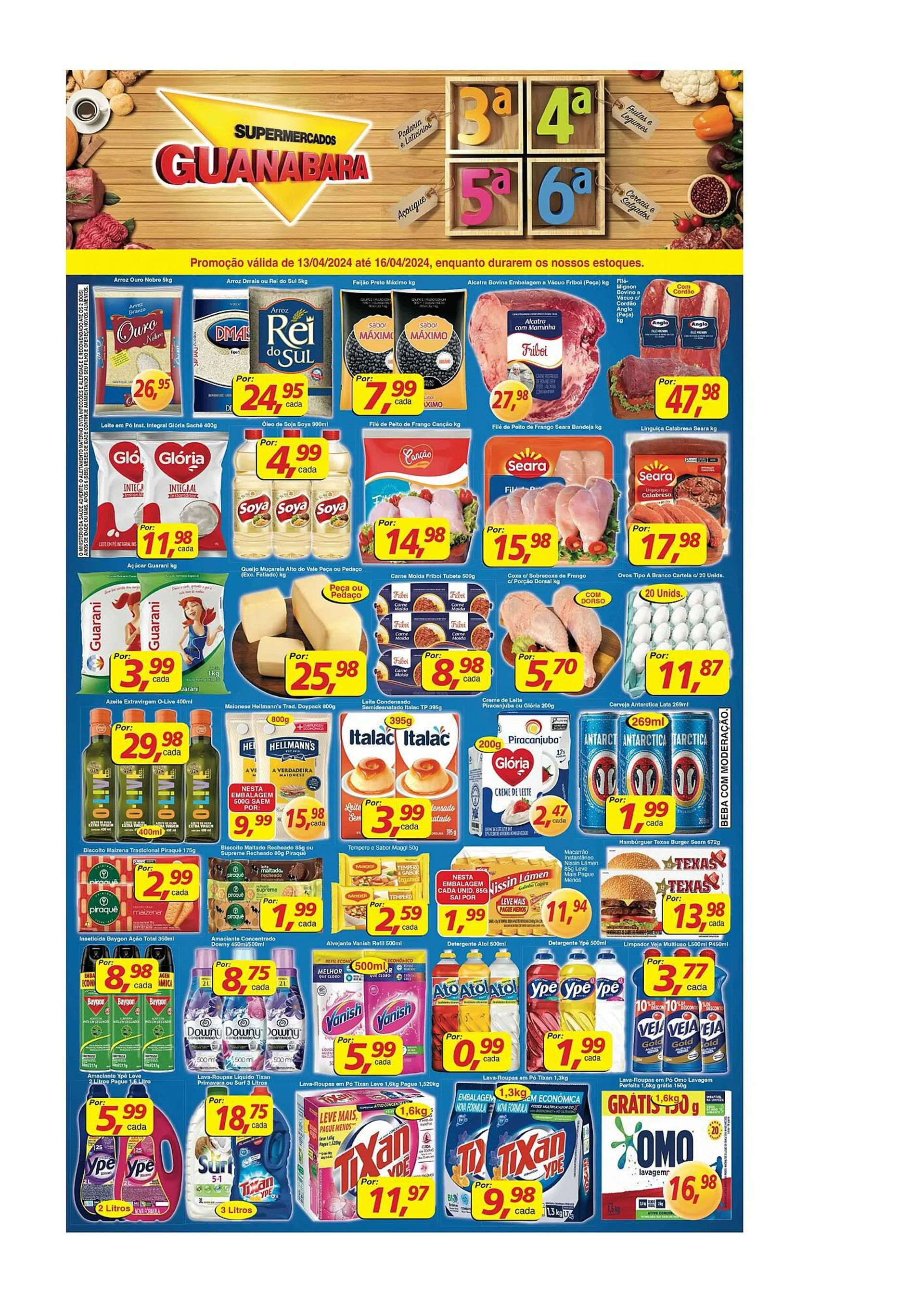 Encarte de Catálogo Supermercados Guanabara 13 de abril até 16 de abril 2024 - Pagina 