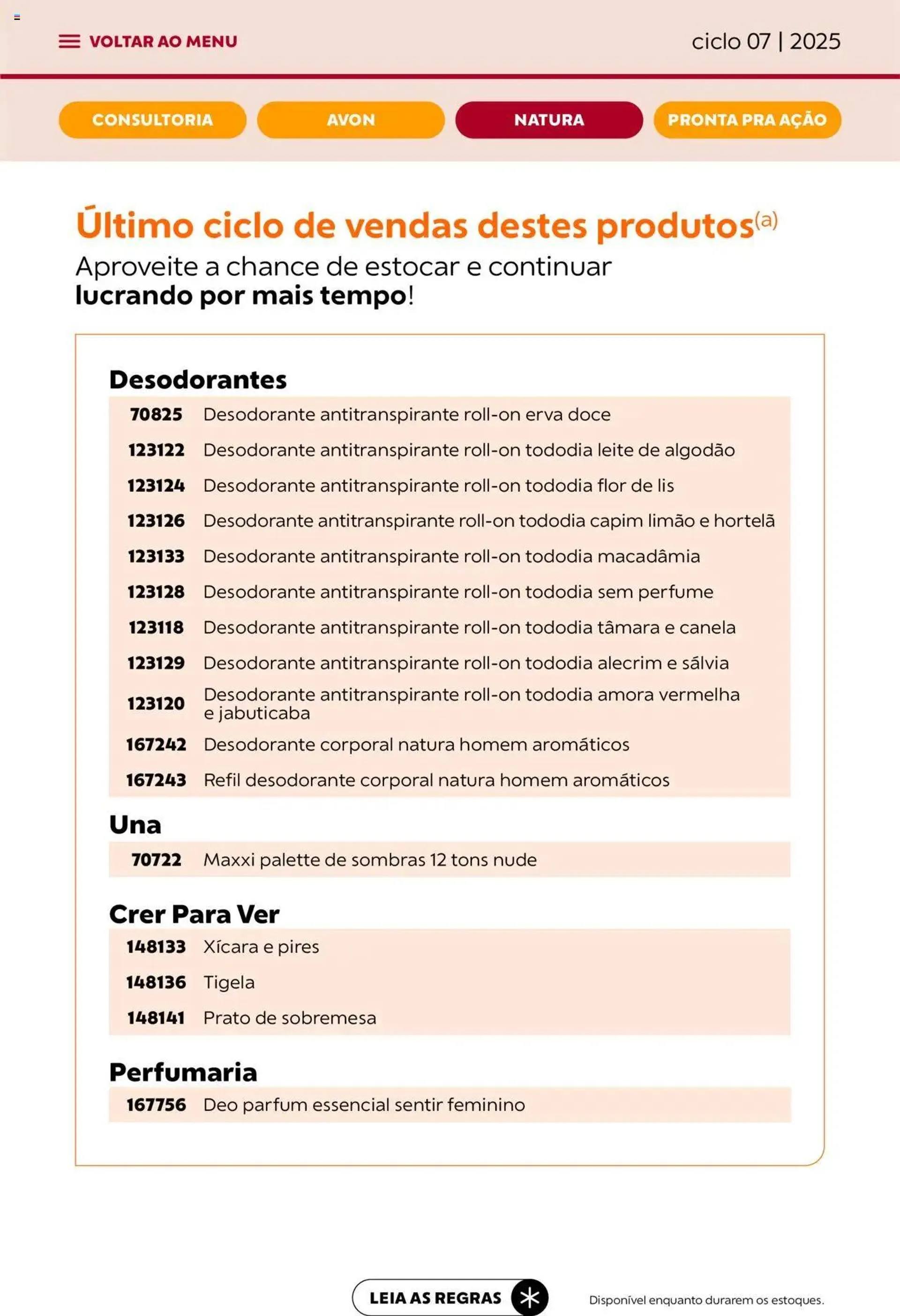 Encarte de Avon - Campanha 07: Minha Consultoria 3 de abril até 1 de maio 2025 - Pagina 86