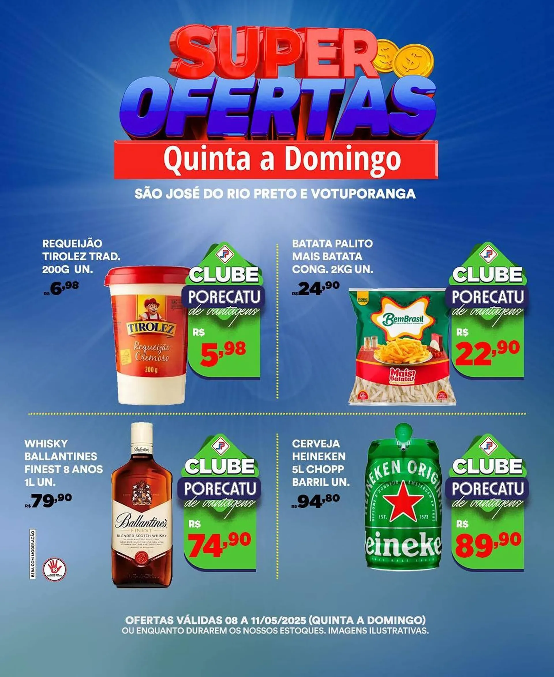 Encarte de Catálogo Supermercado Porecatu 8 de maio até 11 de maio 2025 - Pagina 4