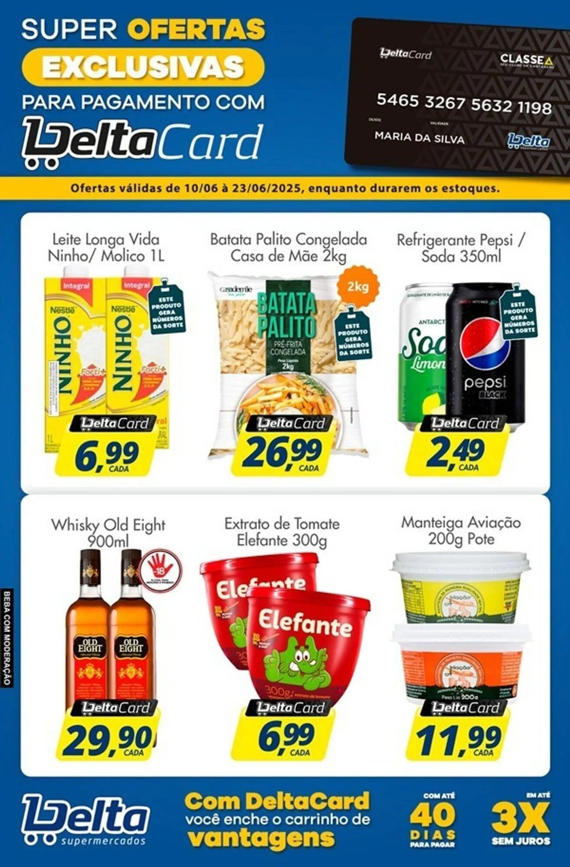 Encarte de Catálogo Delta Supermercados 10 de junho até 23 de junho 2025 - Pagina 1
