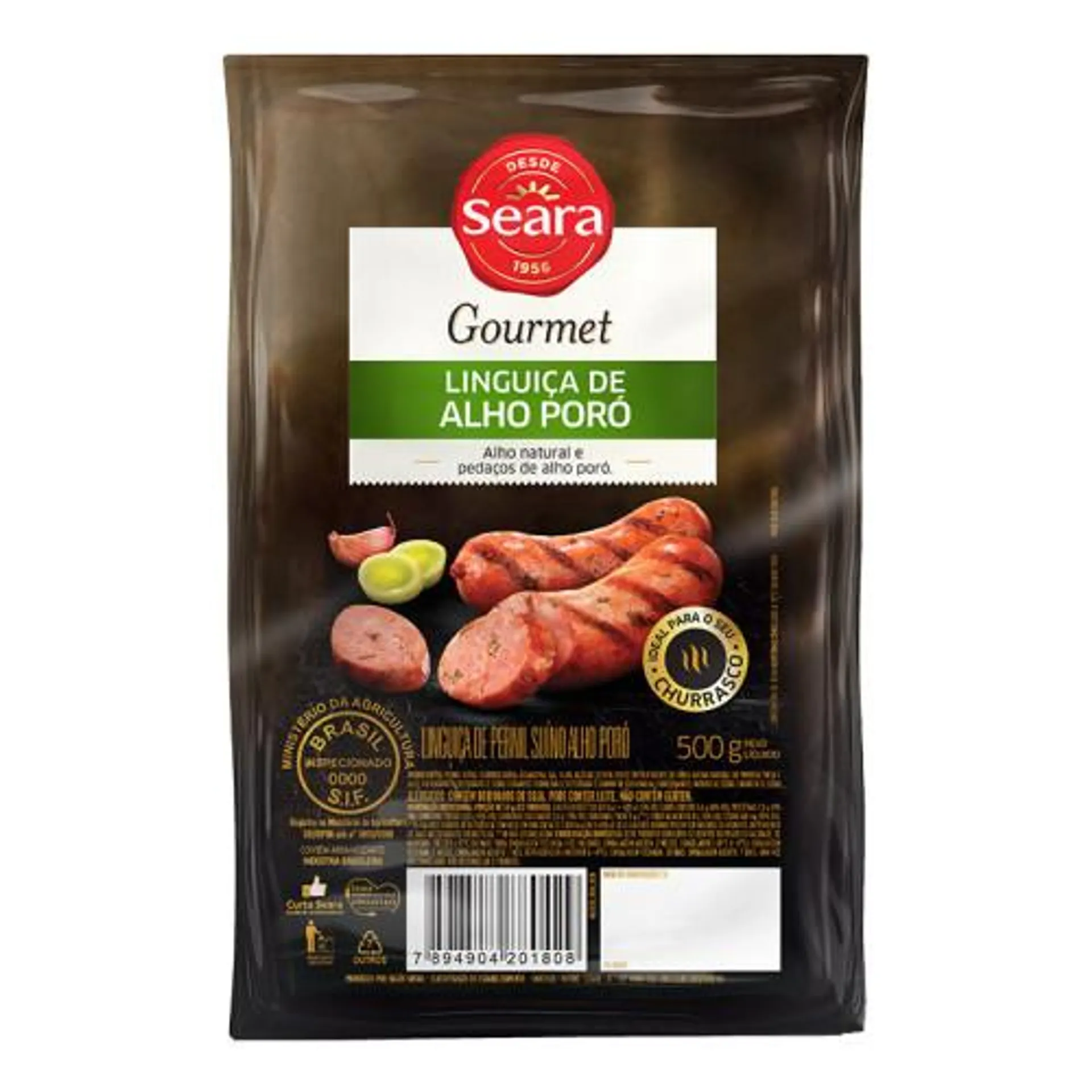 Linguica Gourmet Alho Seara 500g