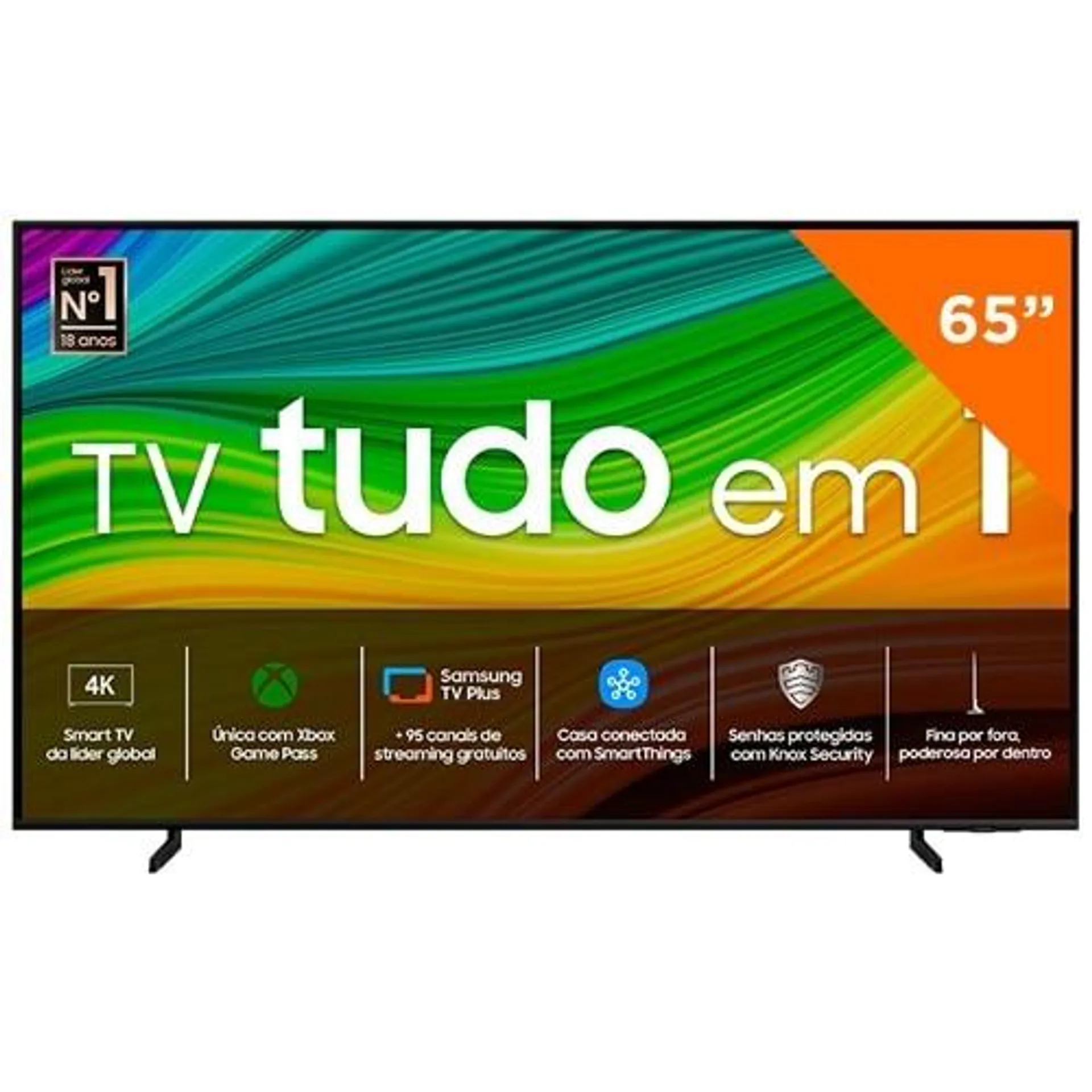 Smart TV Samsung QLED 65 Polegadas 4K com Gaming Hub, QN65Q60DAGXZD