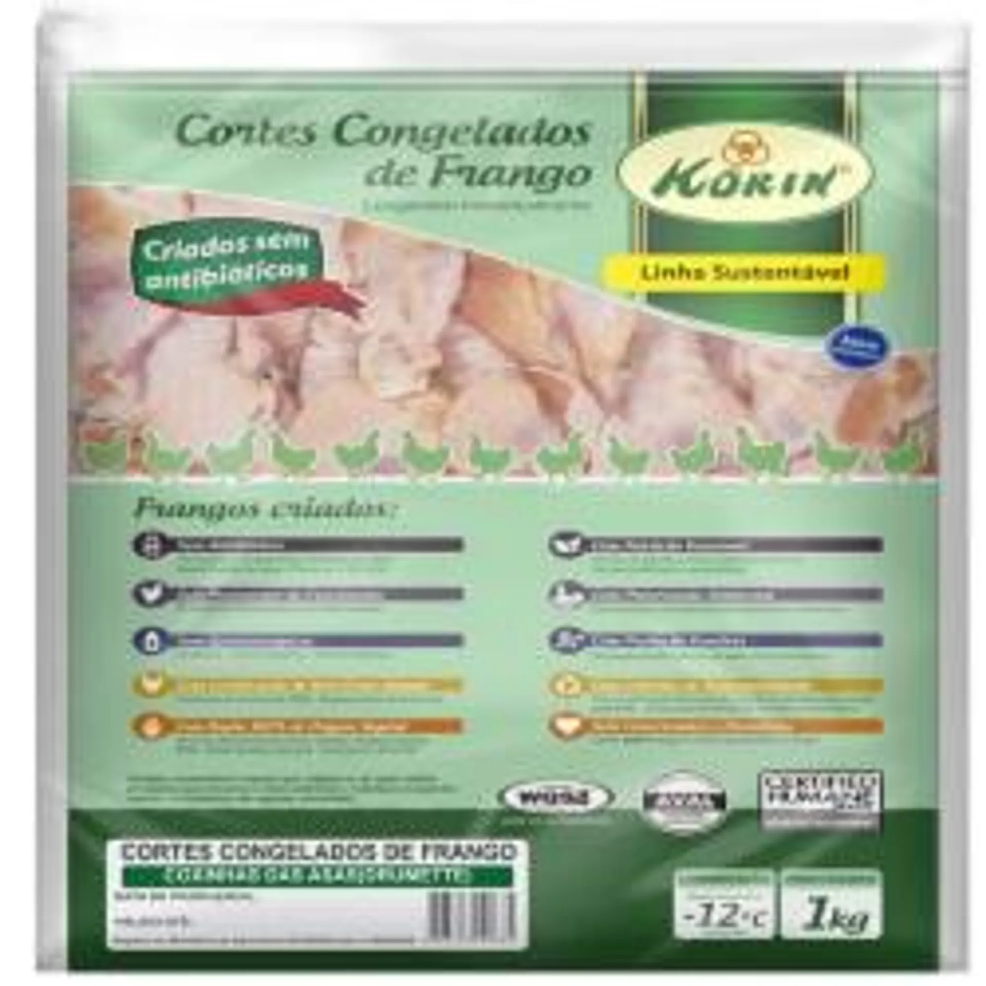 Coxinha Asa Fgo Korin 1kg S Transg