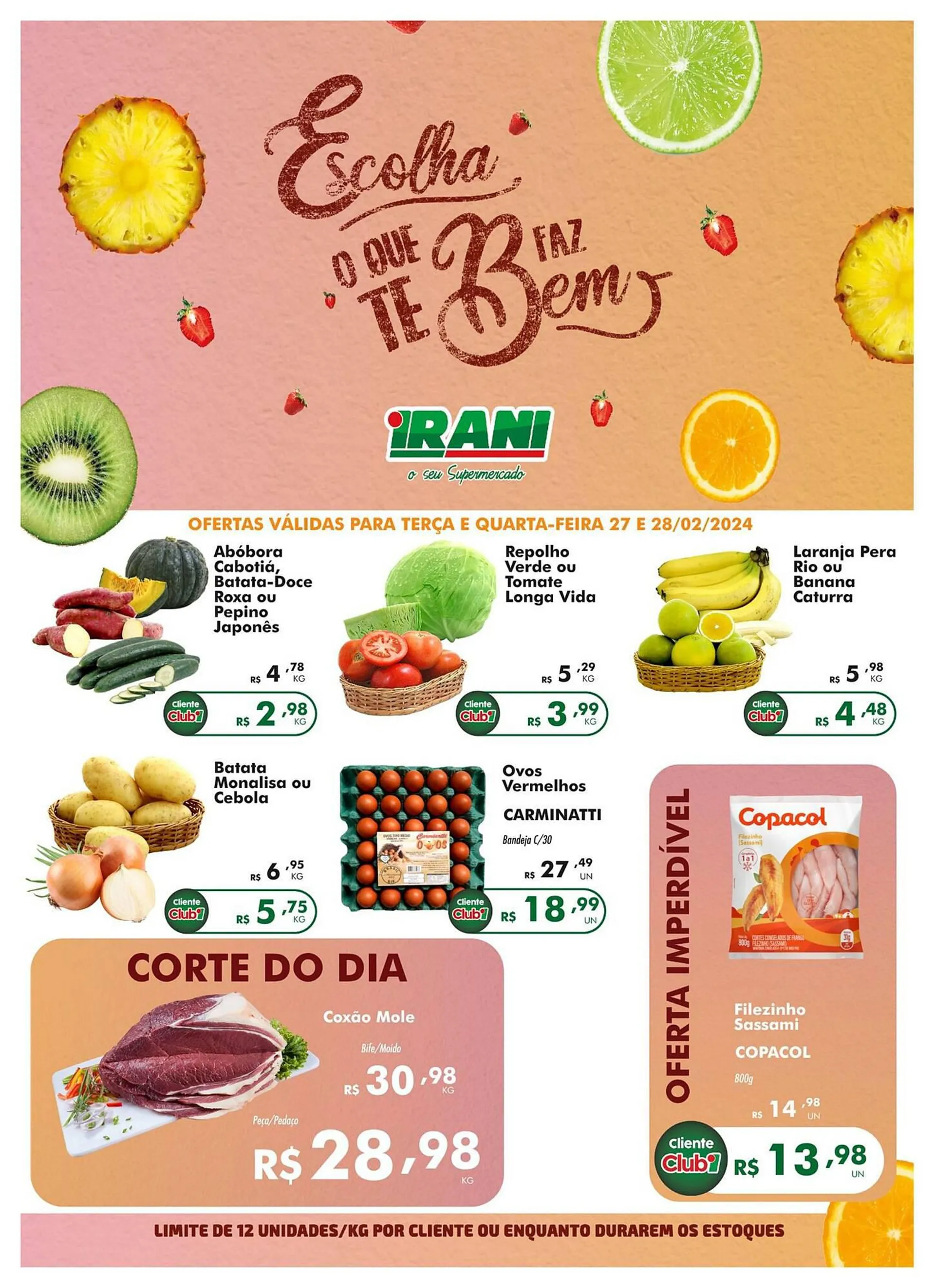 Encarte de Catálogo Irani Supermercados 27 de fevereiro até 28 de fevereiro 2024 - Pagina 