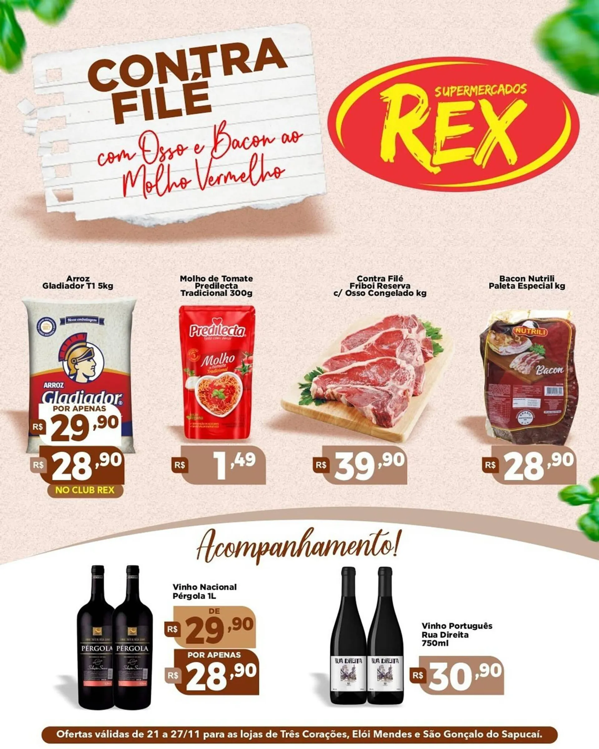 Encarte de Catálogo Supermercados Rex 26 de novembro até 30 de novembro 2024 - Pagina 2