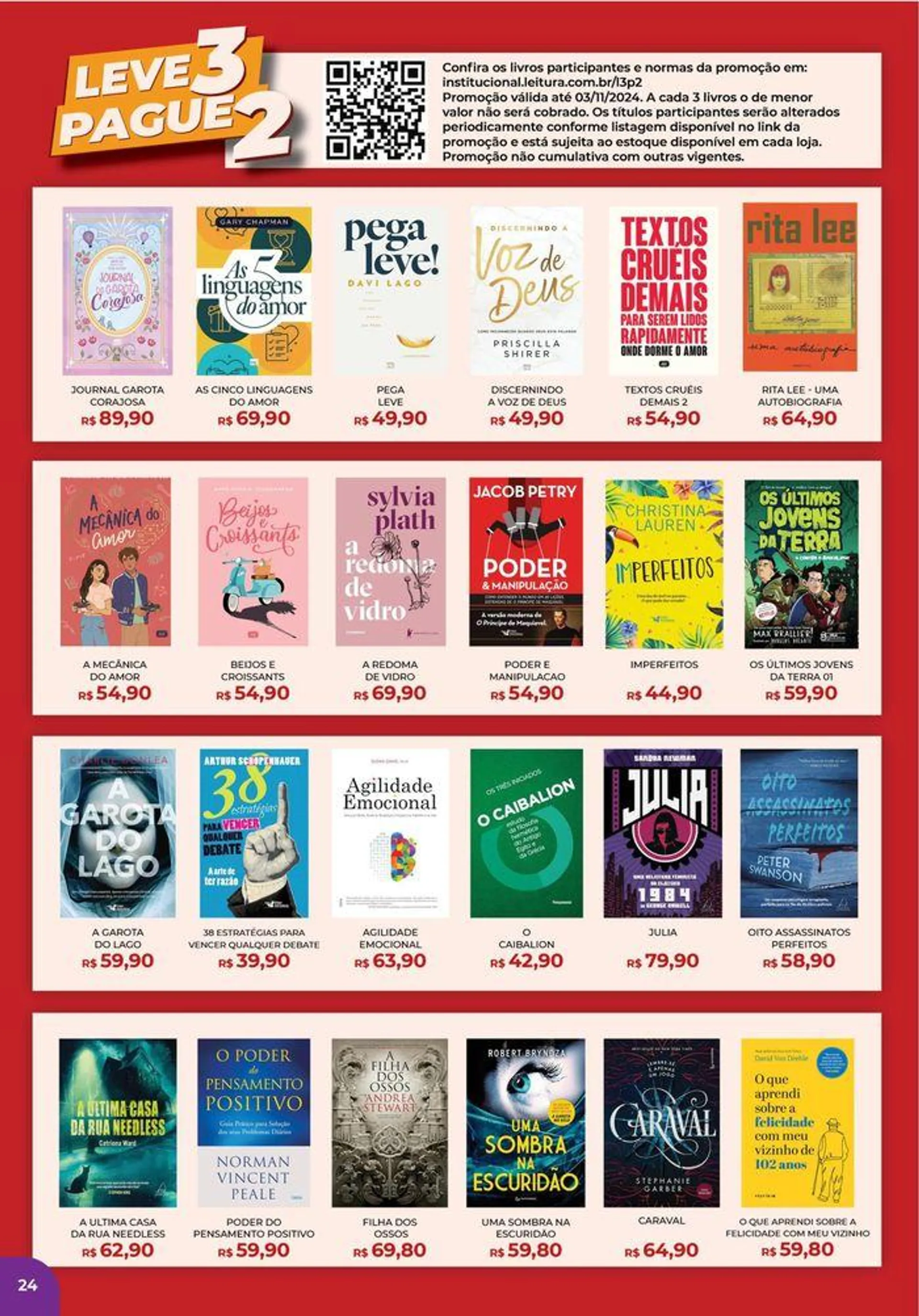 Encarte de Ofertas Livraria Leitura 10 de setembro até 3 de novembro 2024 - Pagina 16