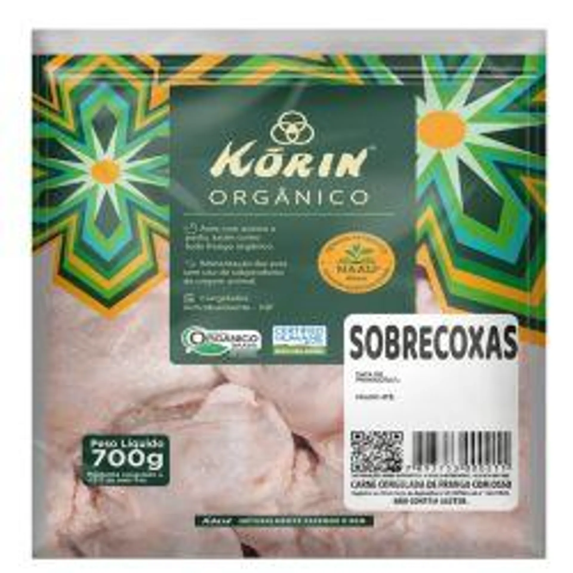 Sobrecoxa Korin Organico 700g Cong