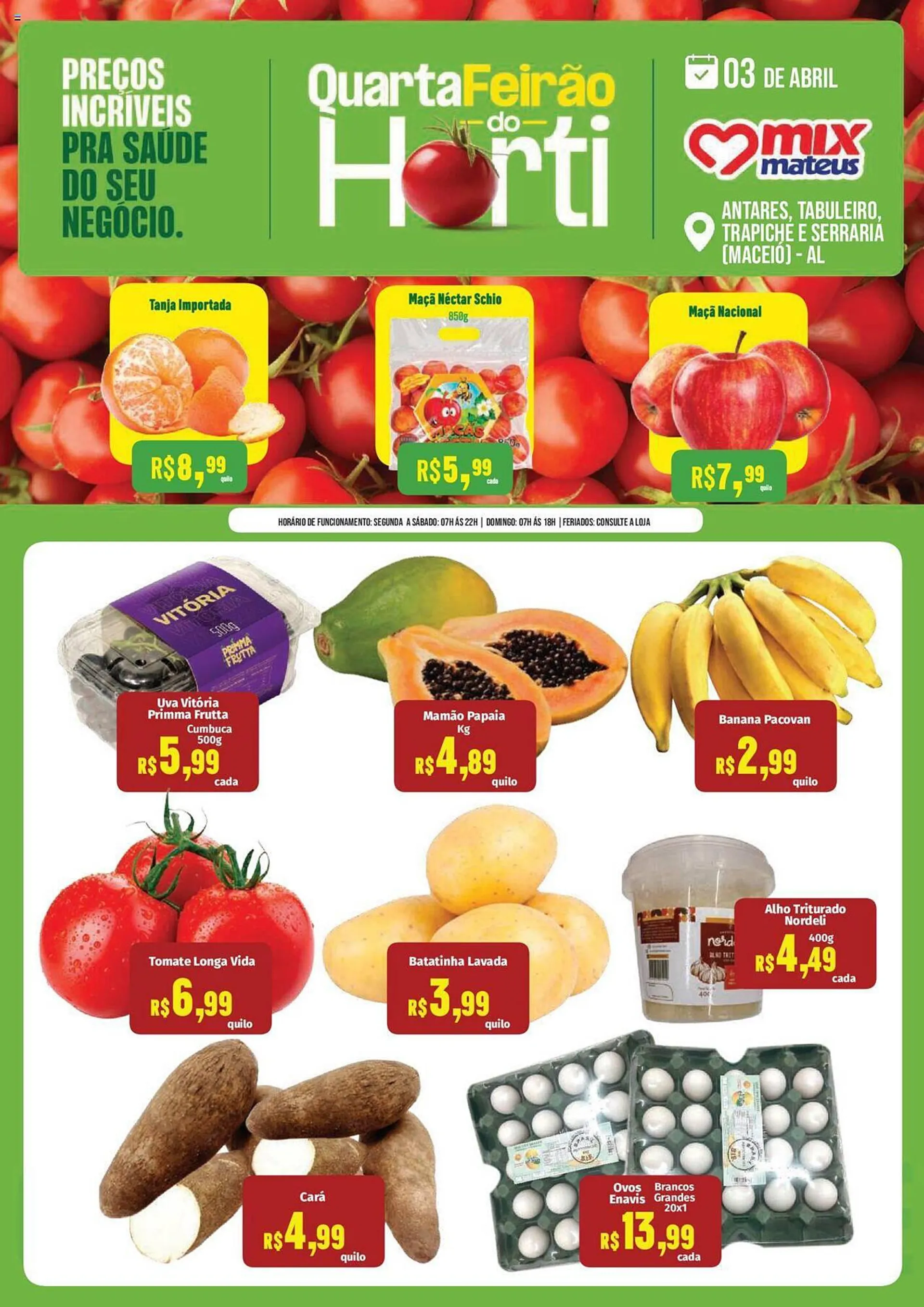 Encarte de Catálogo Supermercados Mateus 3 de abril até 3 de abril 2024 - Pagina 1