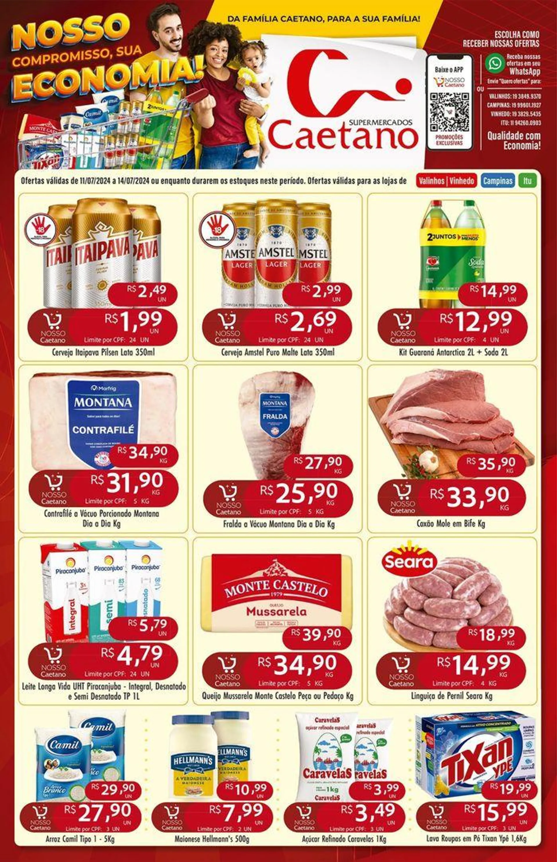 Encarte de Ofertas Supermercados Caetano 11 de julho até 14 de julho 2024 - Pagina 2