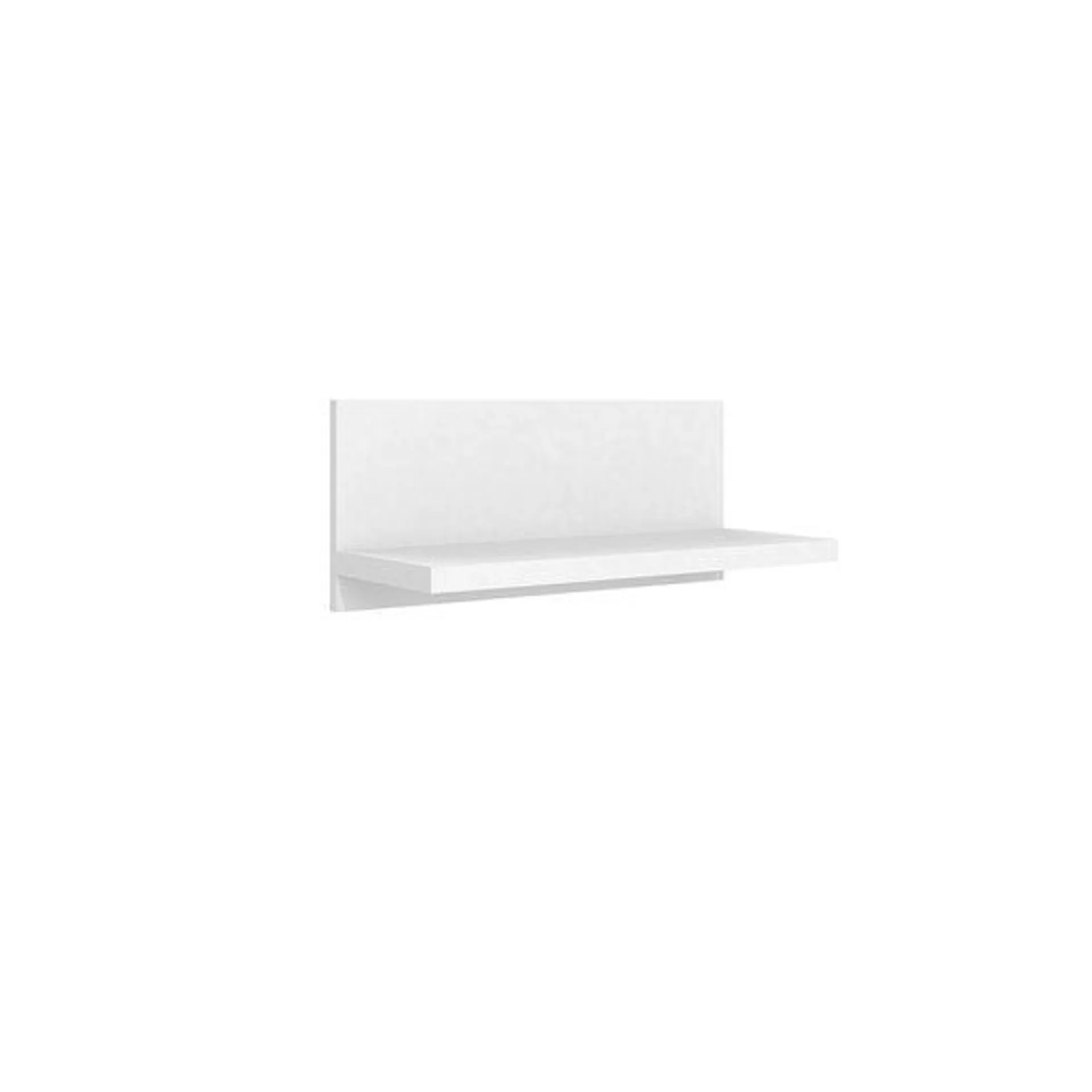 Prateleira Decorativa Fixação Invisível PR 001 Completa Móveis Branca