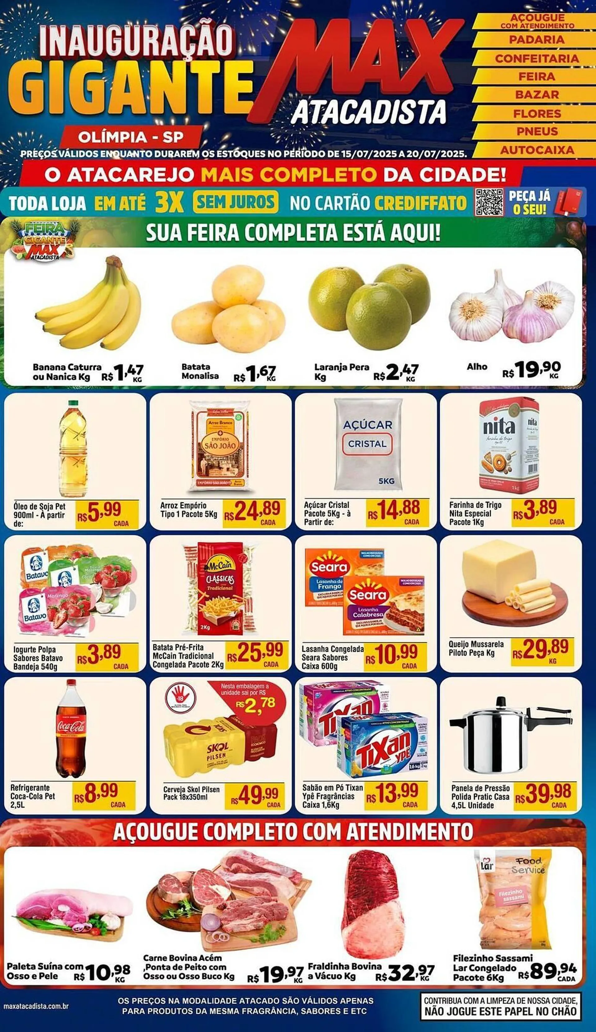 Encarte de Catálogo Max Atacadista 15 de julho até 20 de julho 2025 - Pagina 1