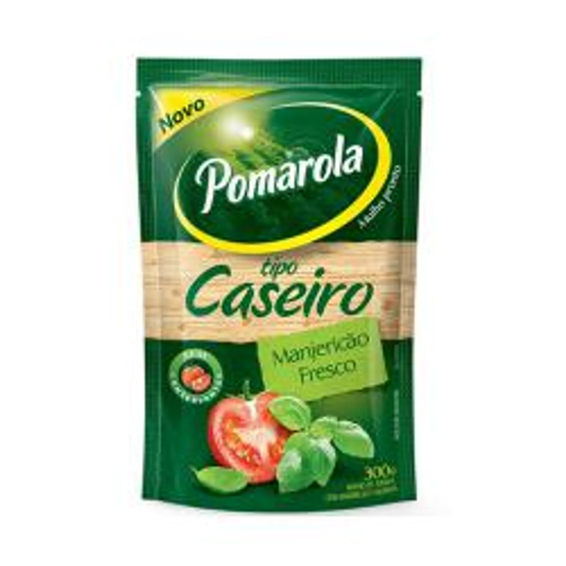 Molho Pomarola Tipo Caseiro Manjericão Fresco 300g