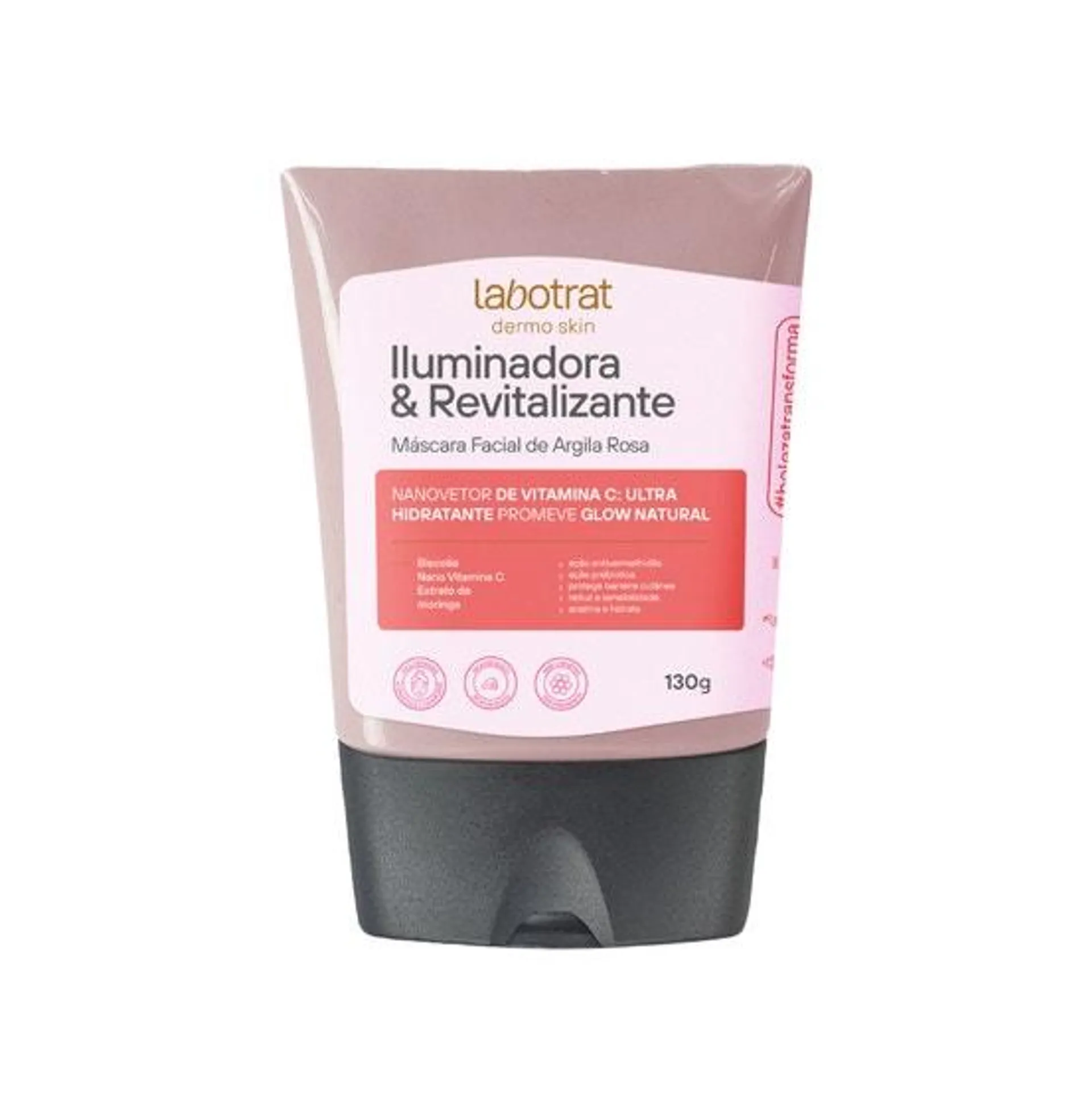 Máscara Facial Labotrat Argila Rosa Iluminadora e Revitalizante 130g